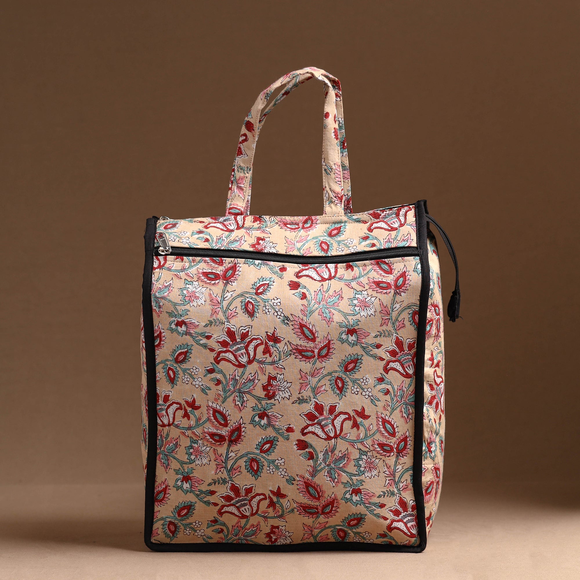 NOORI BAZAR Beige - Handcrafted Cotton Shopping Bag 16