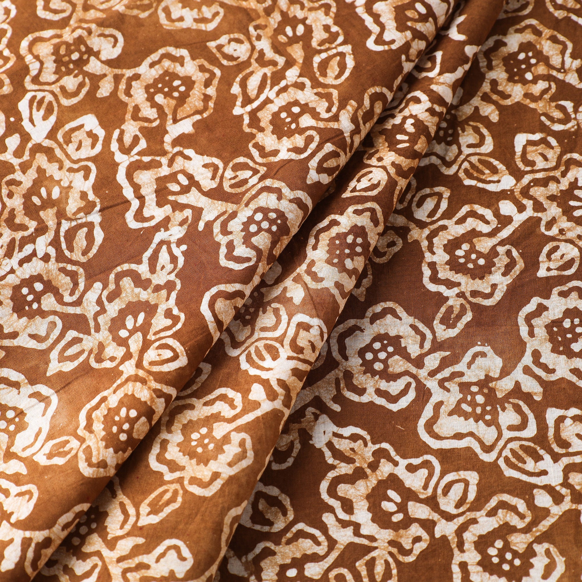 BATIK BY MD. SHARIFF Brown - Hand Printed Cotton Batik Fabric 65 - view 2