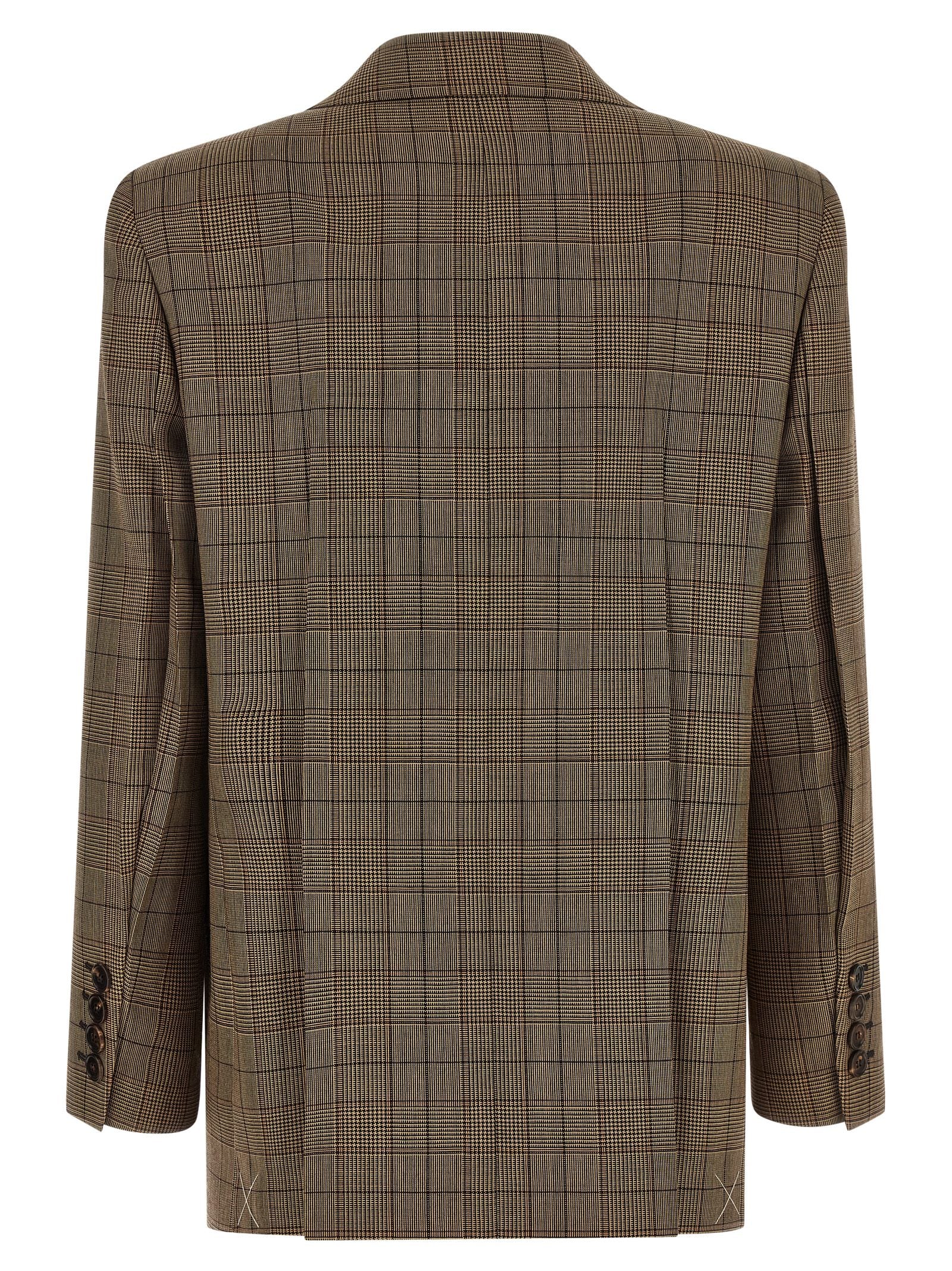 Chloé Check Double-breasted Blazer – 100% wool - view 2