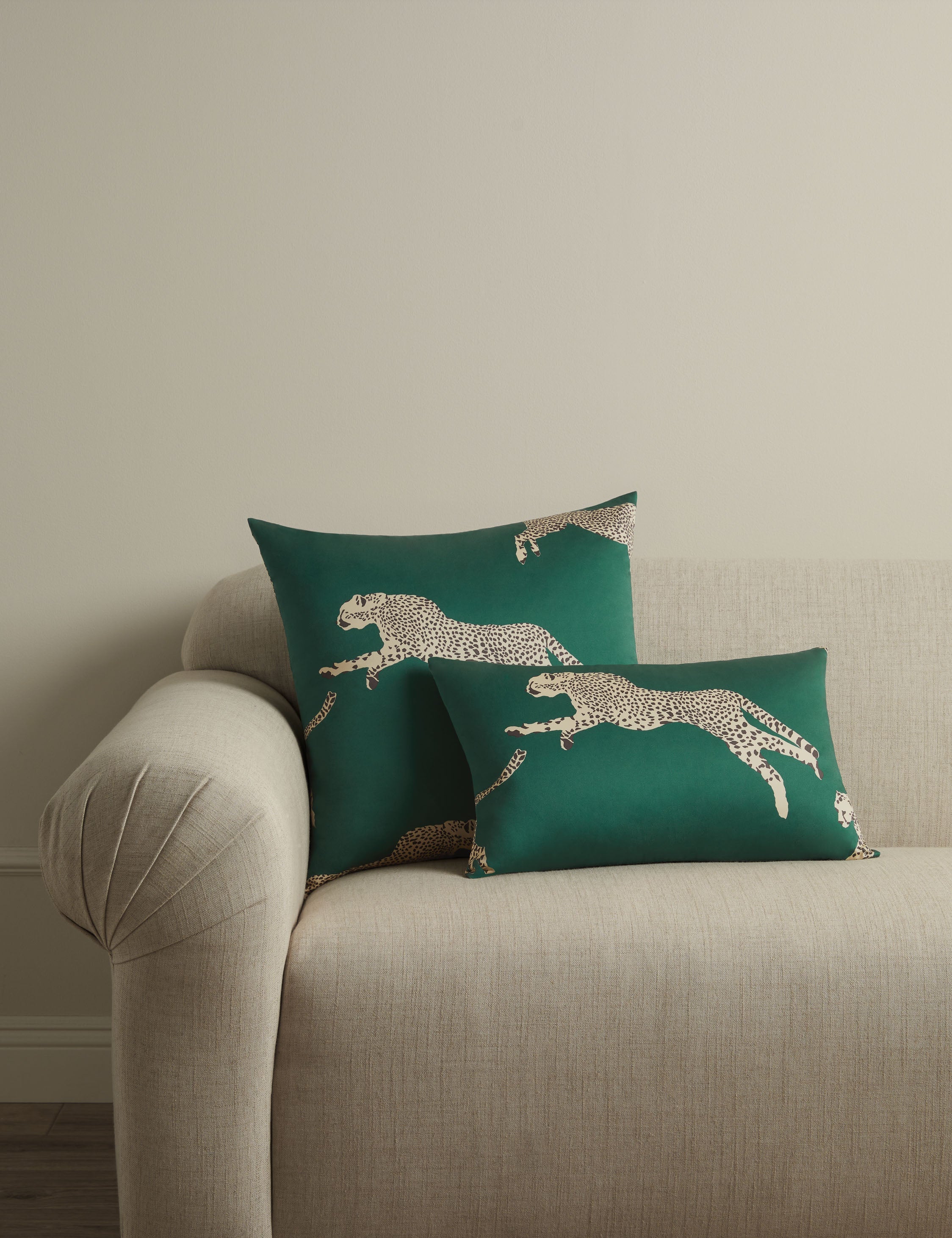Lulu and Georgia Leaping Cheetah Pillow by Scalamandre - view 2