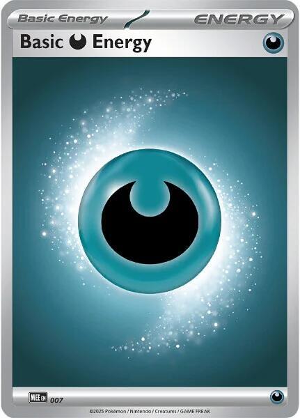 Pokémon Basic Darkness Energy - 007 - Common [mee-007] [Non-Holo]