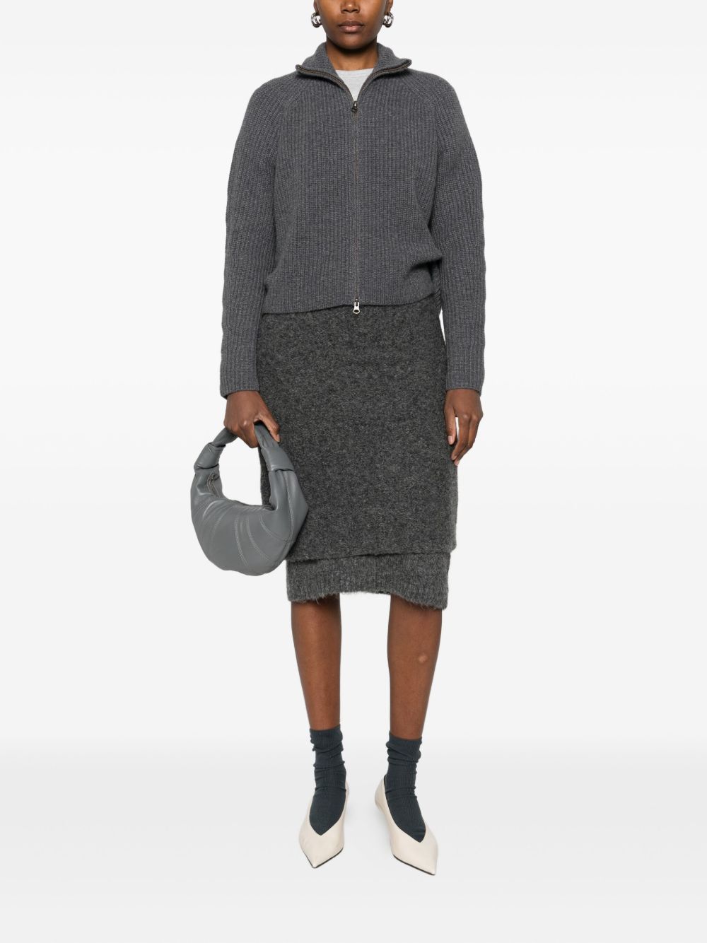 LISA YANG Sweaters DARK GREY – Cashmere 100 % - view 2
