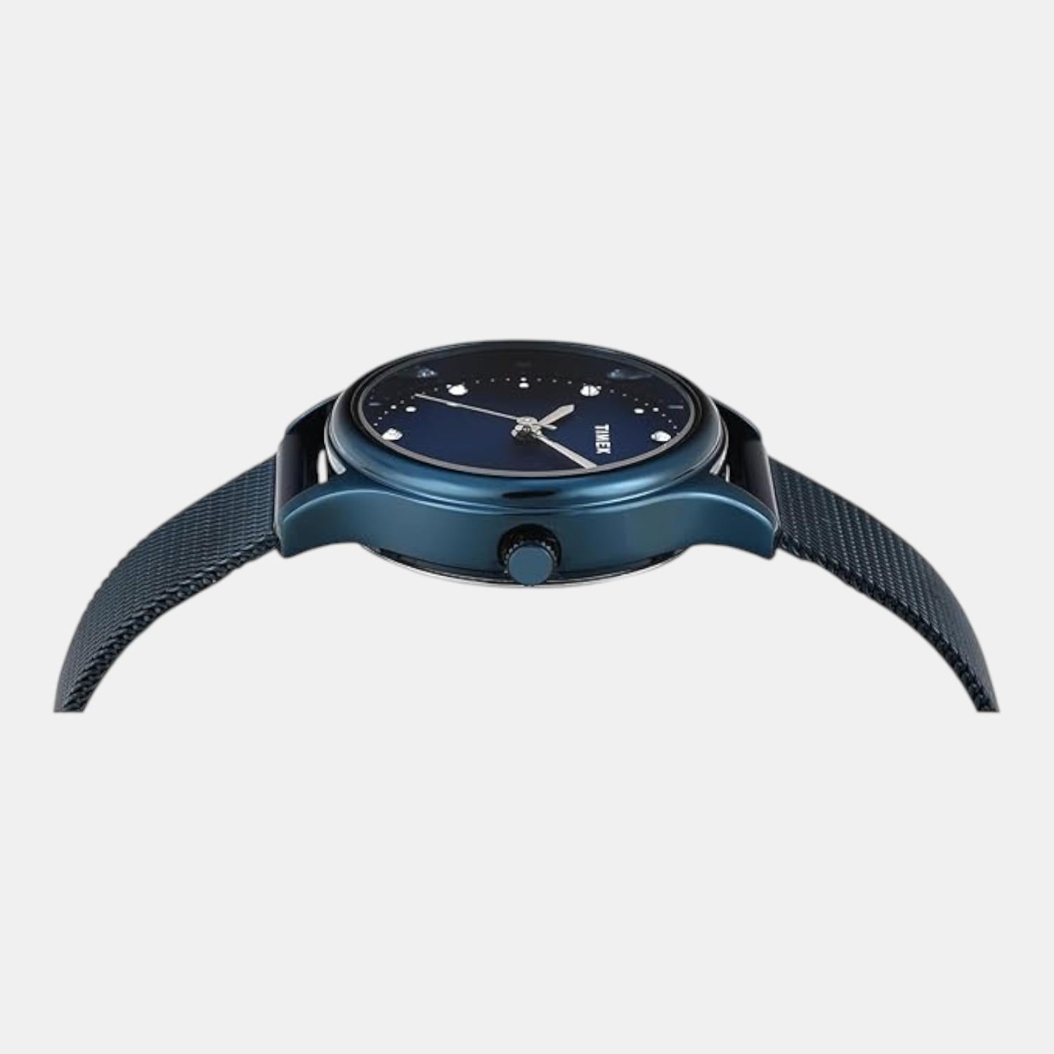 Timex Fashion Women Quartz Blue Dial Analog Stainless Steel Watch TW0TL8717 - view 4