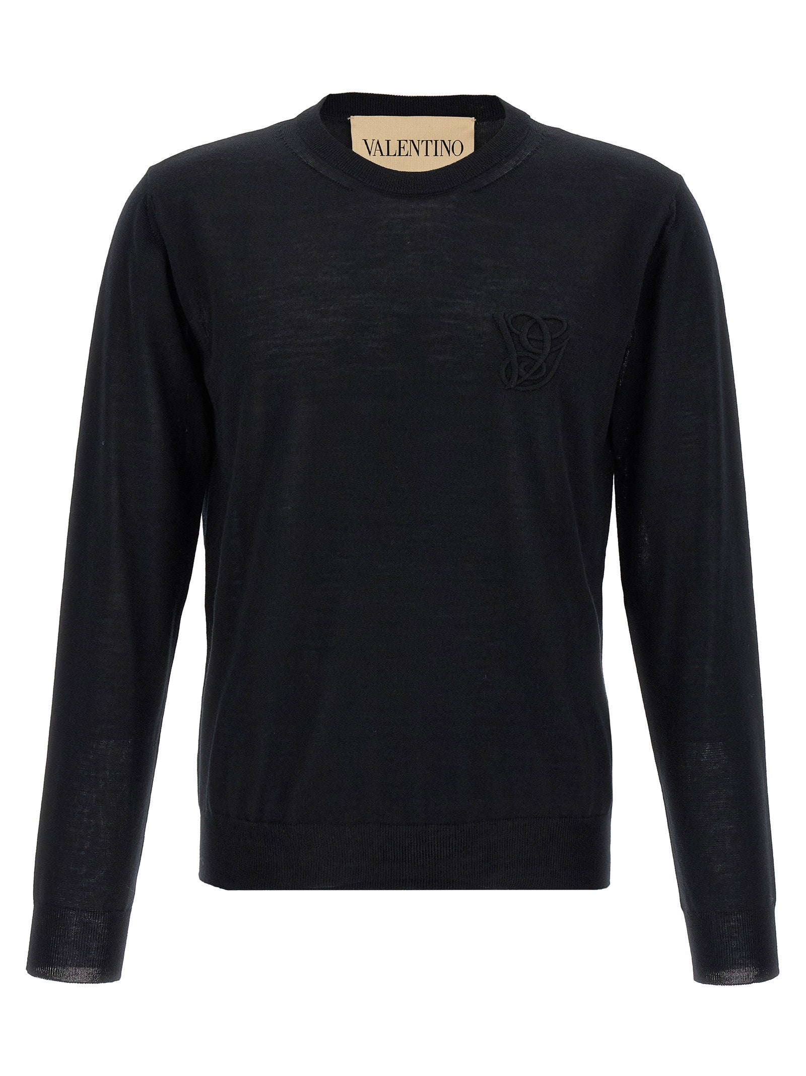 Valentino Garavani Logo Embroidery Sweater – 100% virgin wool