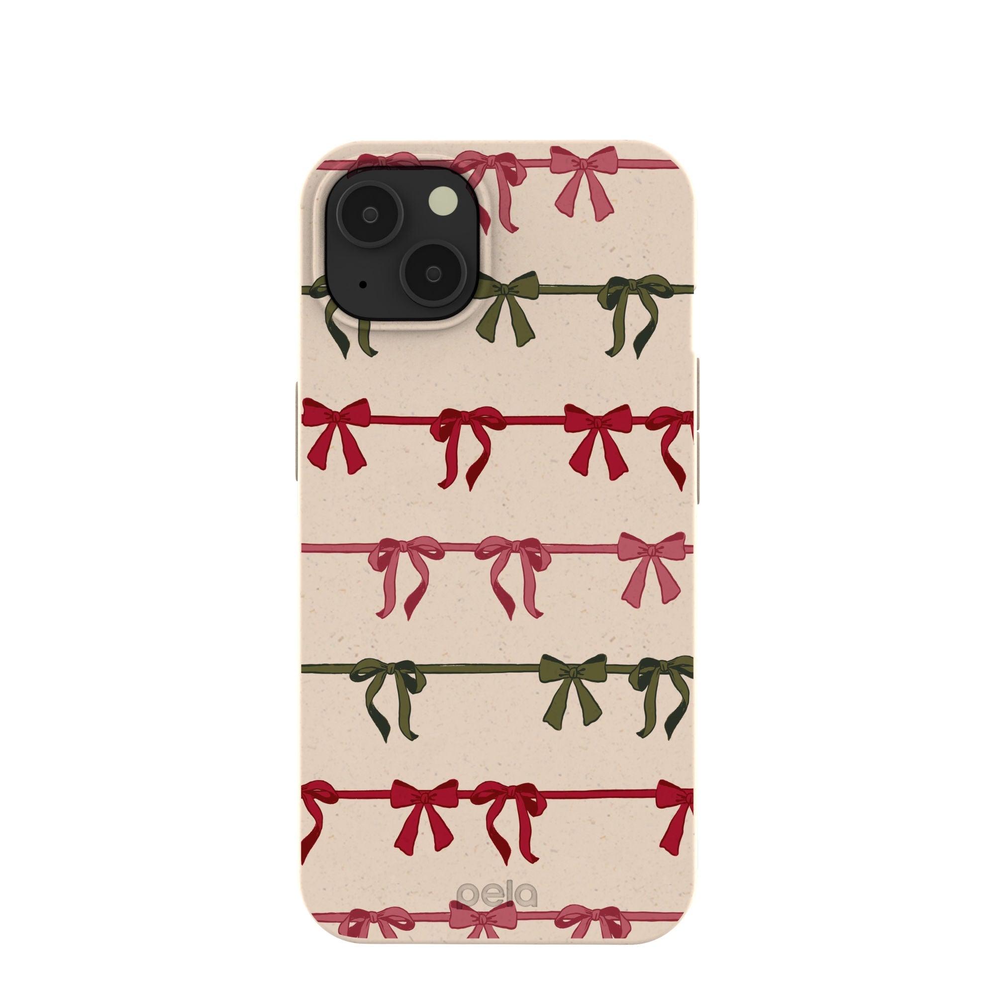 Pela Case Seashell Holiday Bows iPhone 13 Case