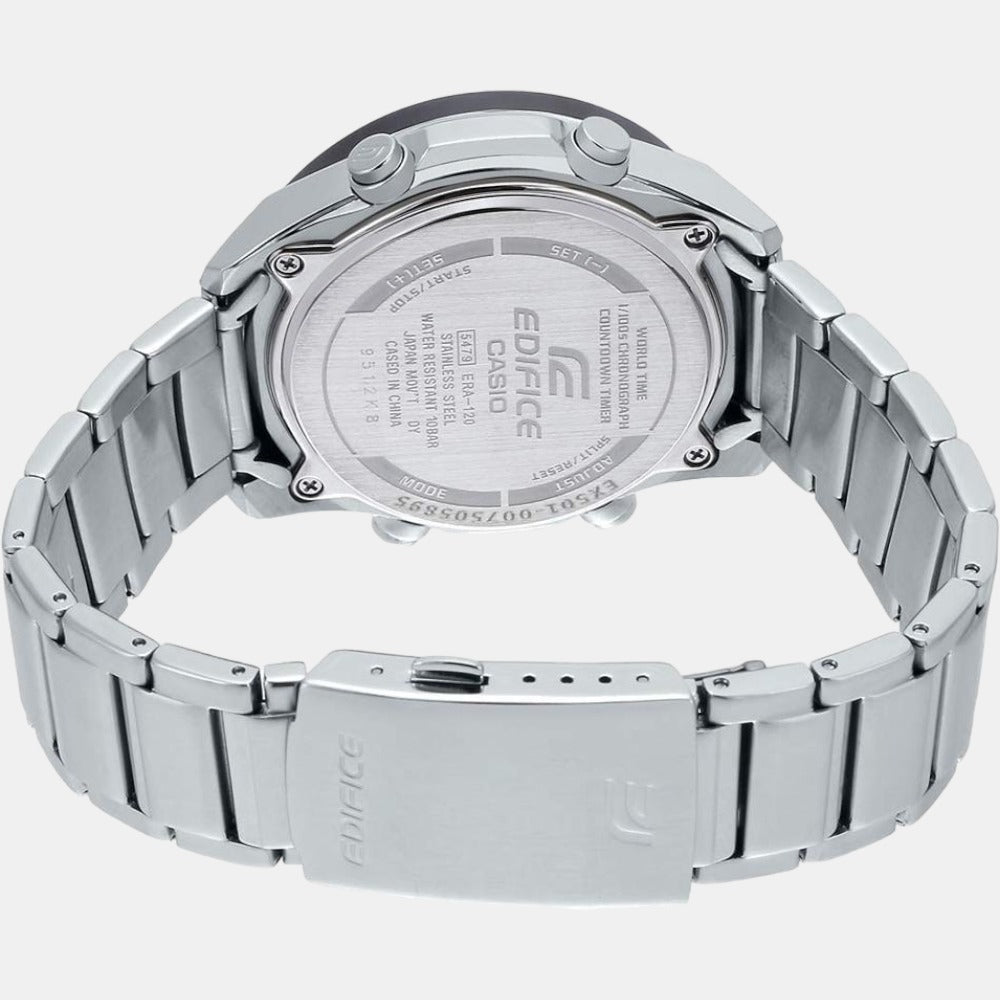 Casio Edifice Men Quartz Black Dial Analog Stainless Steel Watch EX501 - view 4