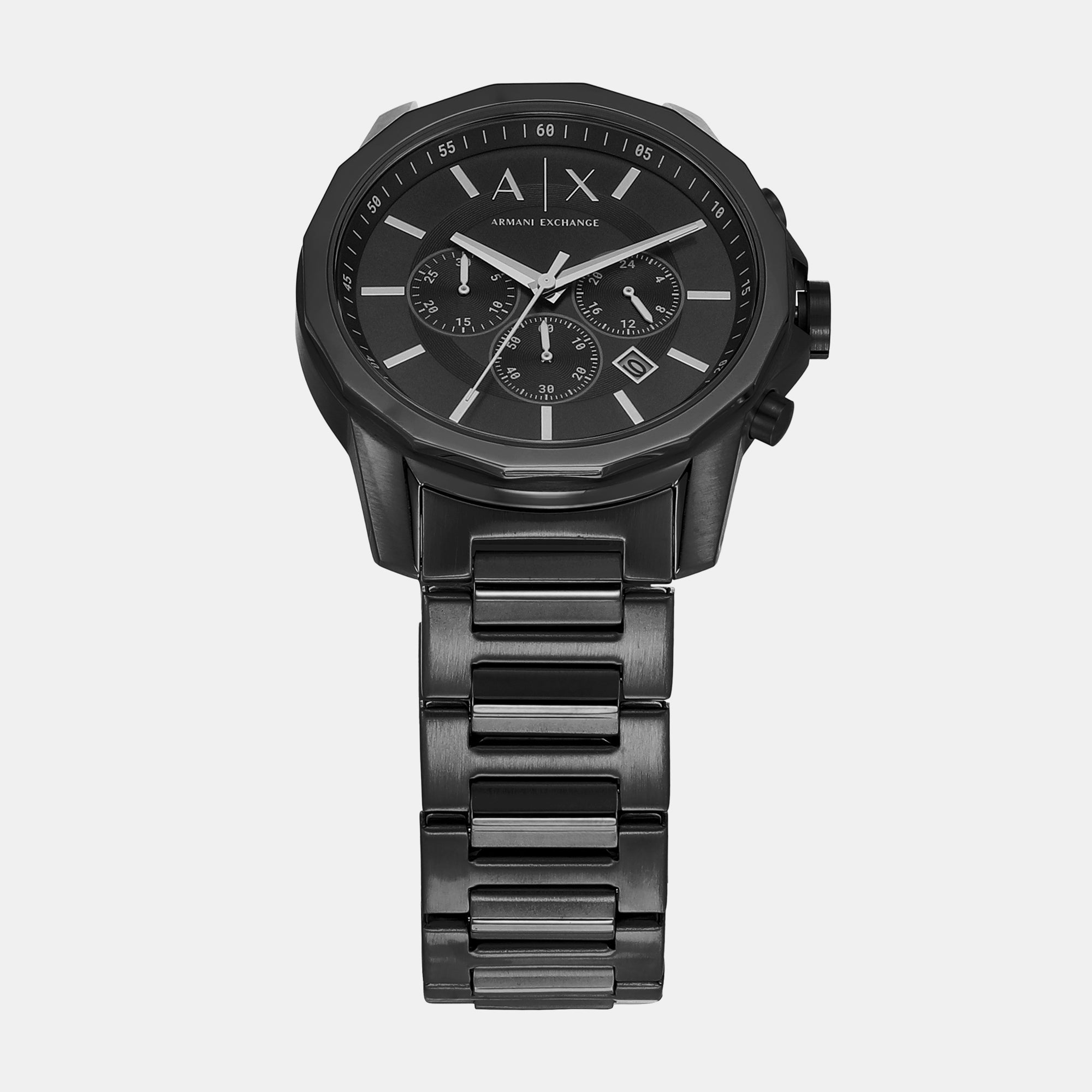 Armani Exchange Banks Men Quartz Black Dial Chronograph Stainless Steel Watch AX7153SET - view 2