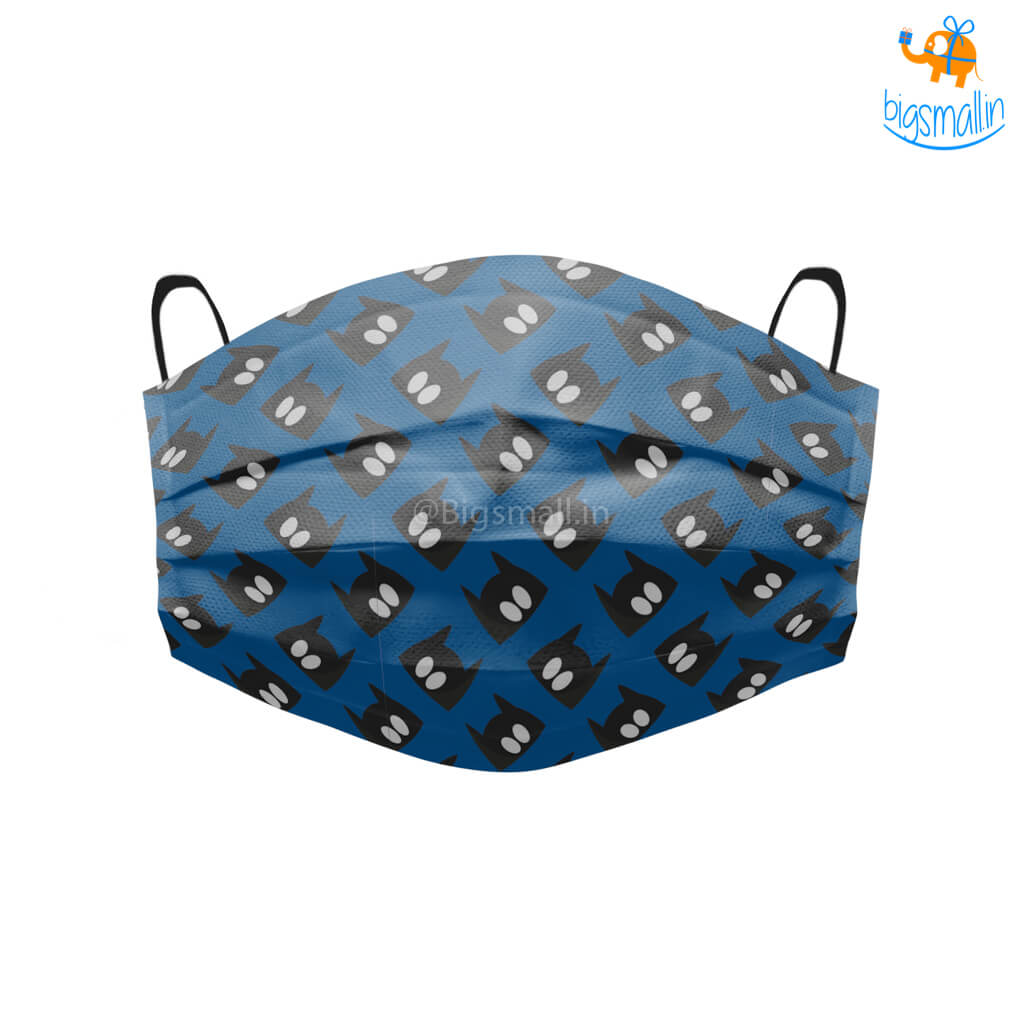 SoxyToes Batman Printed Cotton Mask With Filter