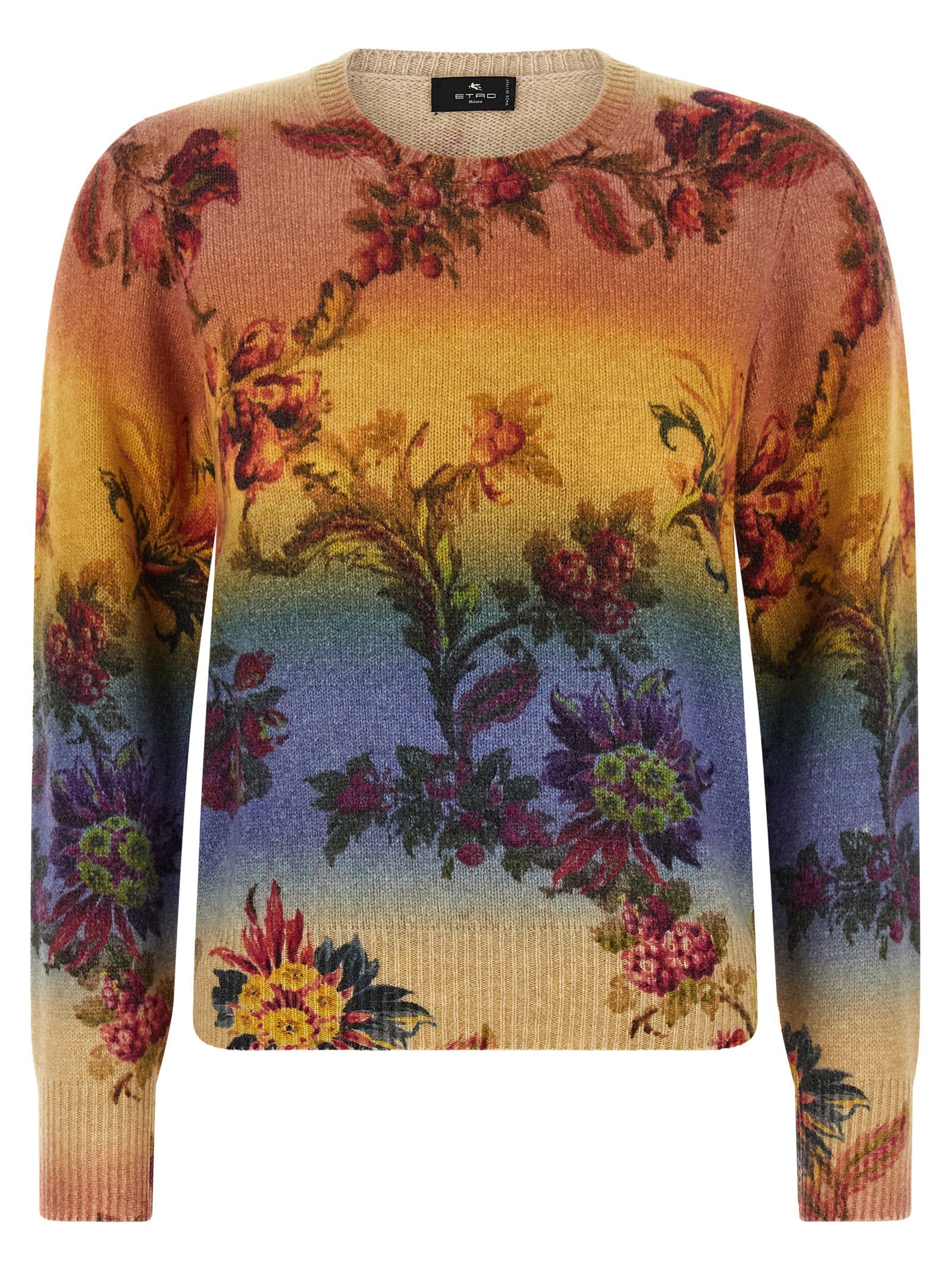 Etro Dégradé Jacquard Sweater – 100% wool