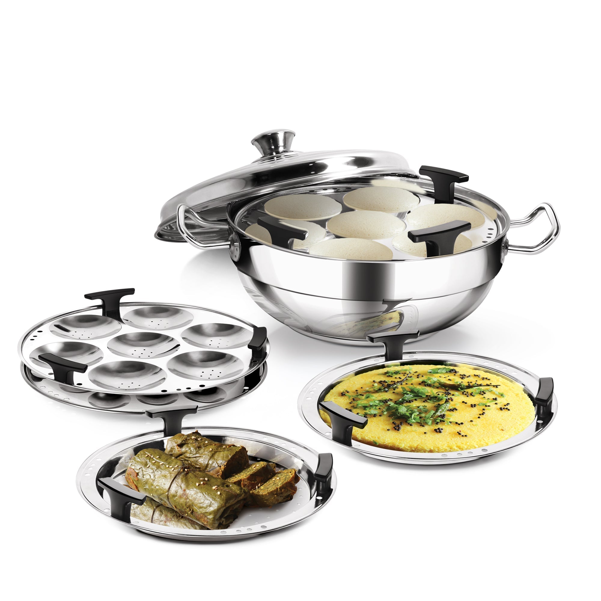 Multi Kadhai With Lid (Milton Procook) – Silver