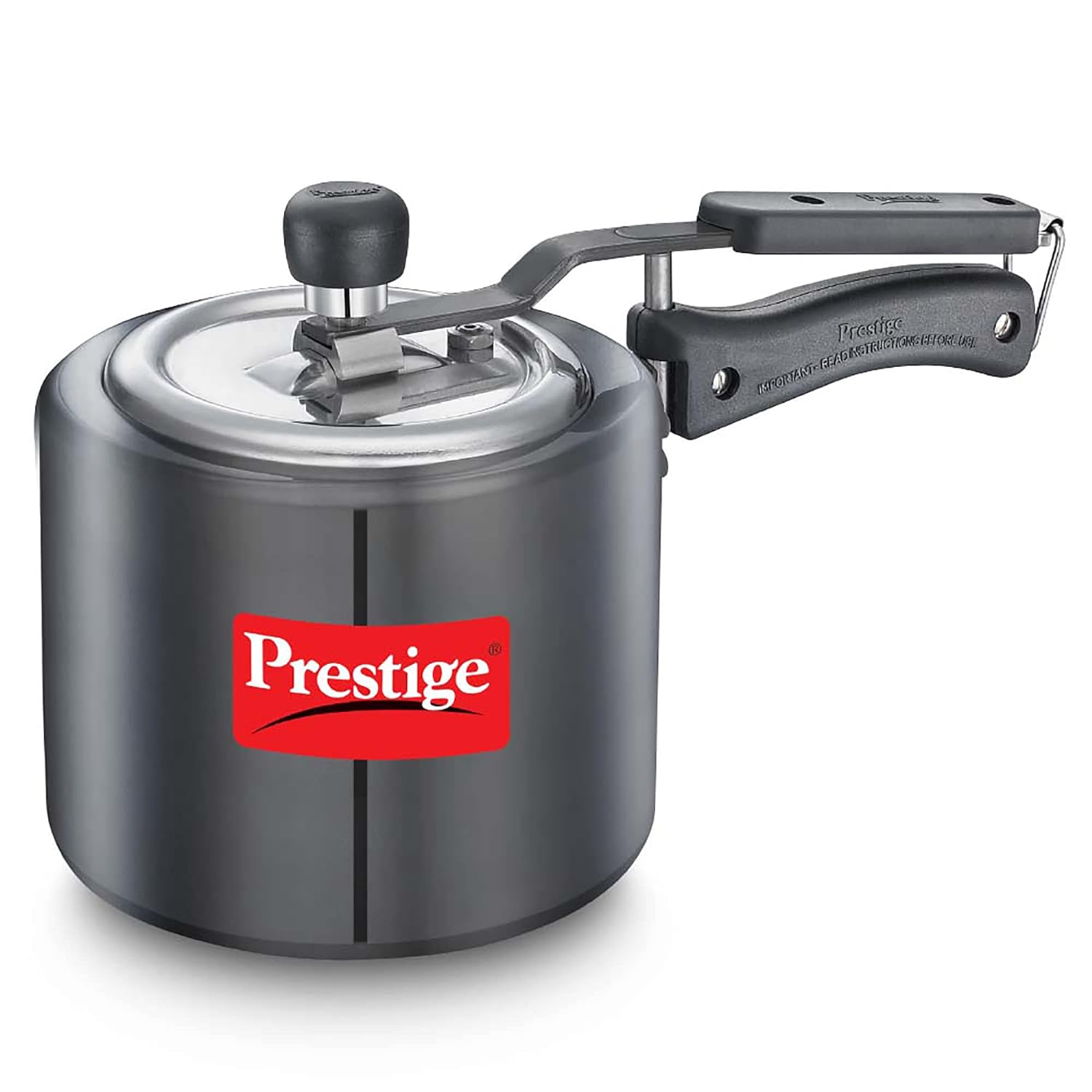 Prestige Nakshatra Duo Plus Svachh Hard Anodised Aluminium Pressure Cooker | Induction Compatible | Black - view 5