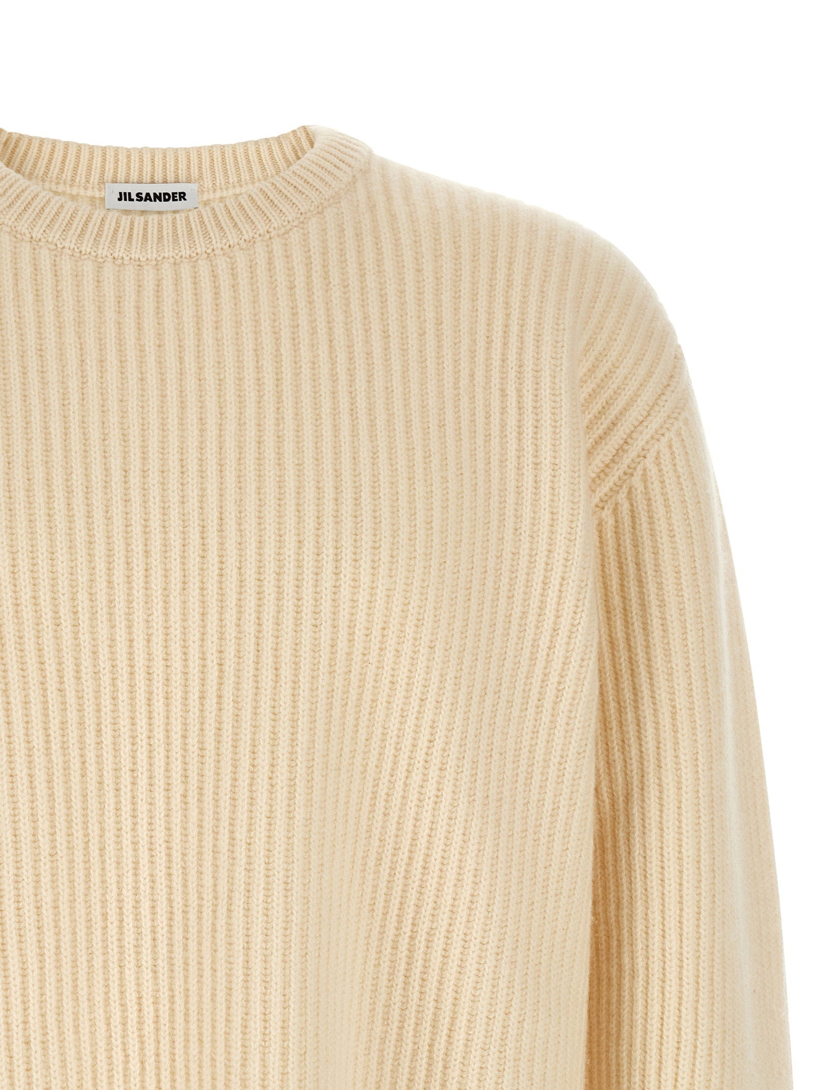 Jil Sander Fishermans Rib Sweater – 100% wool - view 3