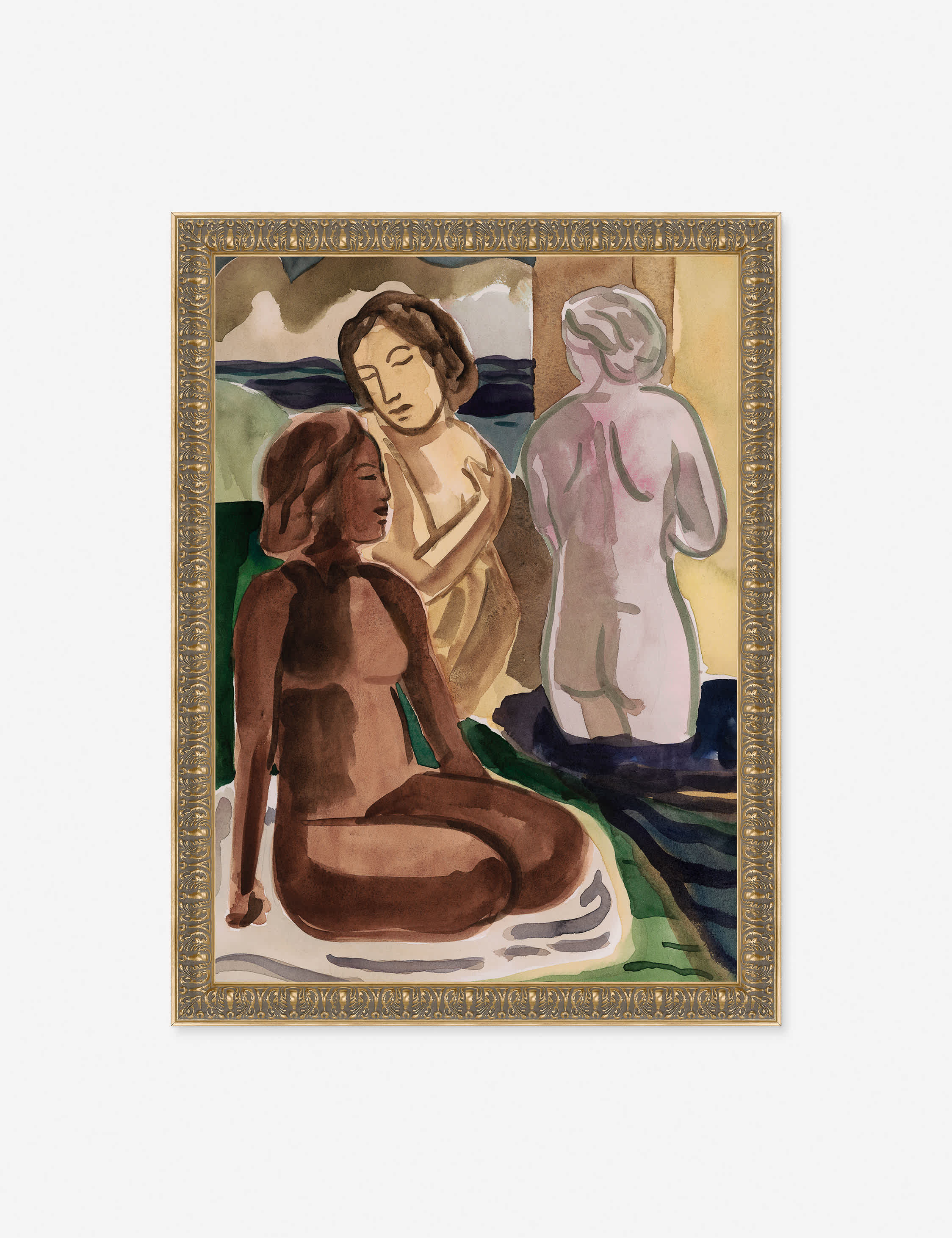 Lulu and Georgia Coastal Bathers Wall Art by David Erickson
