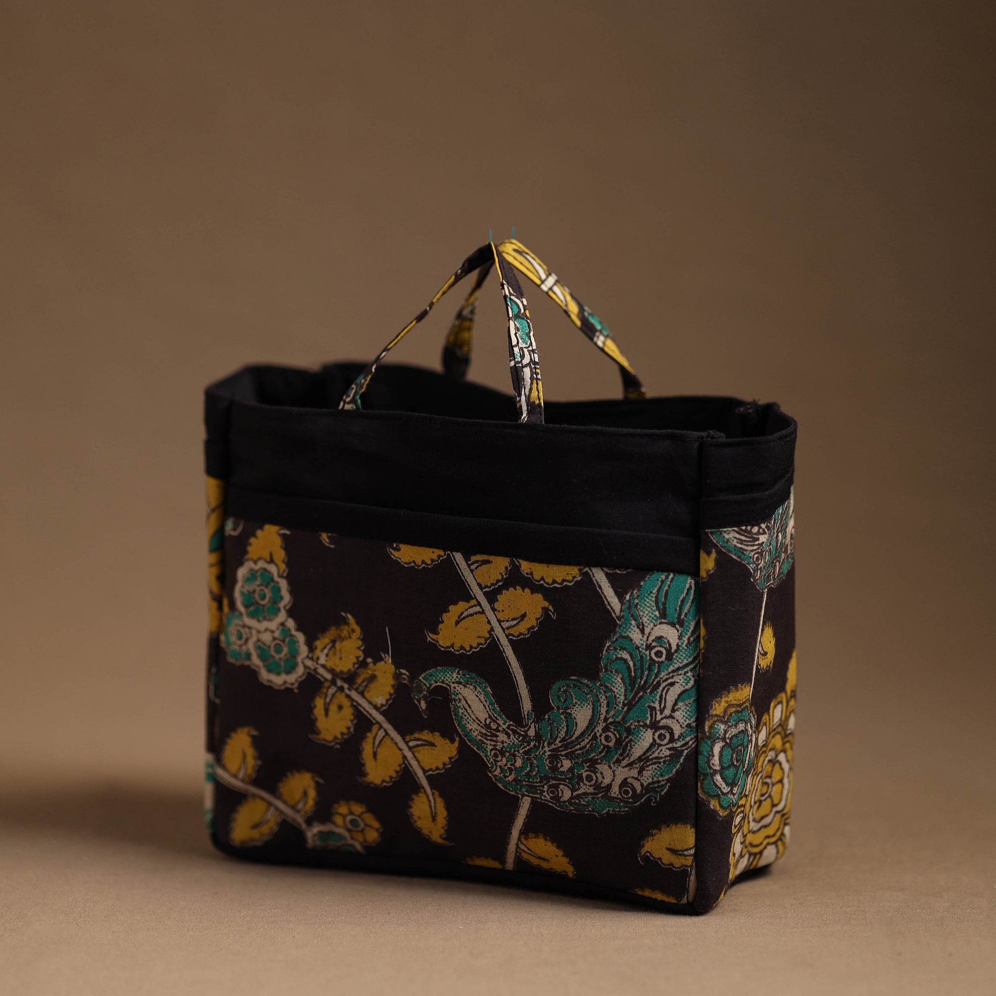NOORI BAZAR Black - Handmade Cotton Multipurpose Cosmetic/Toiletry Bag 08 - view 2