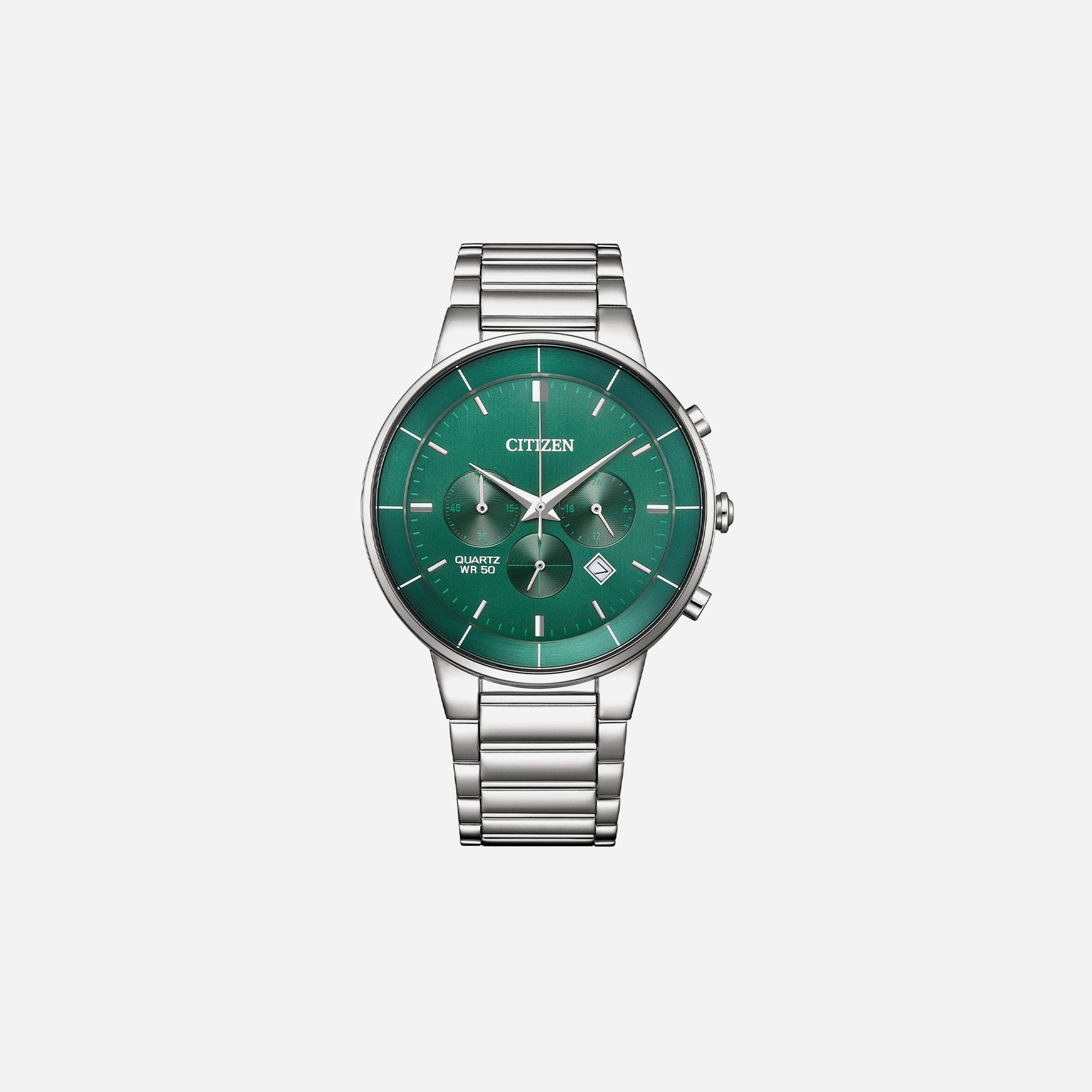 Citizen Quartz Gents Watch Green Dial – Multi