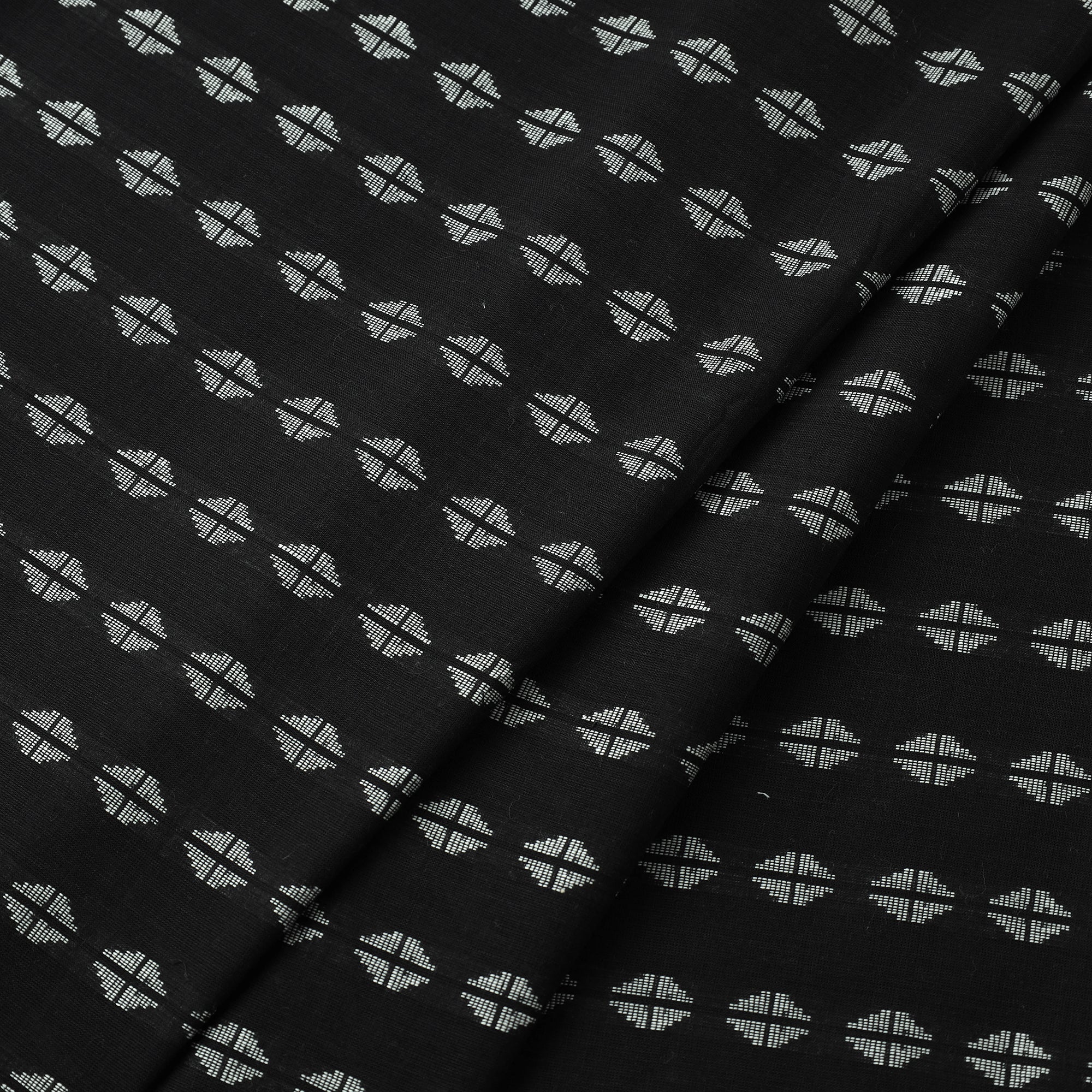 ITOKRI CRAFTS INITIATIVE Black - Jacquard Prewashed Cotton Fabric - view 2