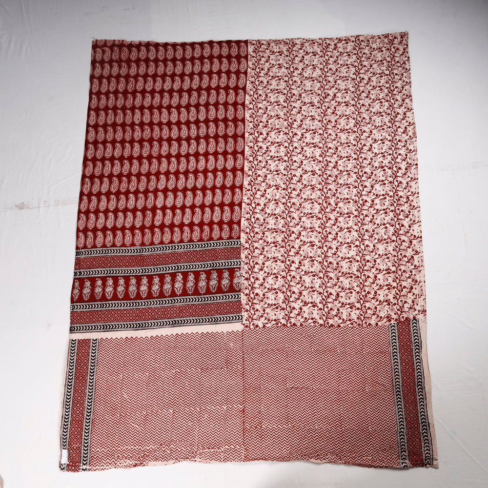 ARTISAN HAND BLOCK PRINTS Bagh Block Printed Cotton Kurta Material - 2.5 Meter