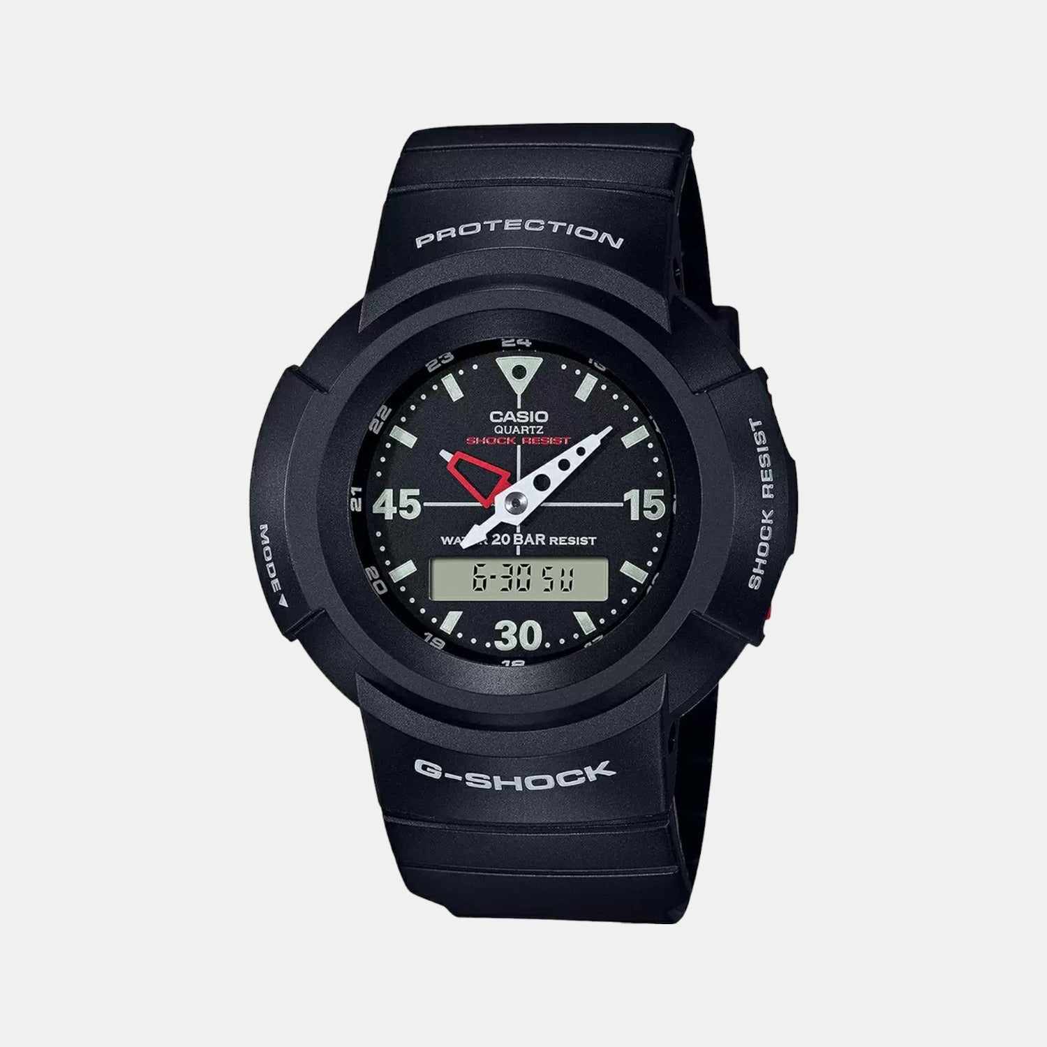 Casio G-Shock Men Quartz Black Dial Analog-Digital Resin Watch G1079