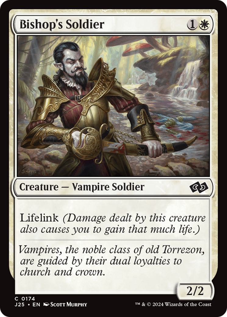 Soldier 174 foundations – Magic Bishop's Soldier [174] [Foundations: Jumpstart] [Non-Foil]