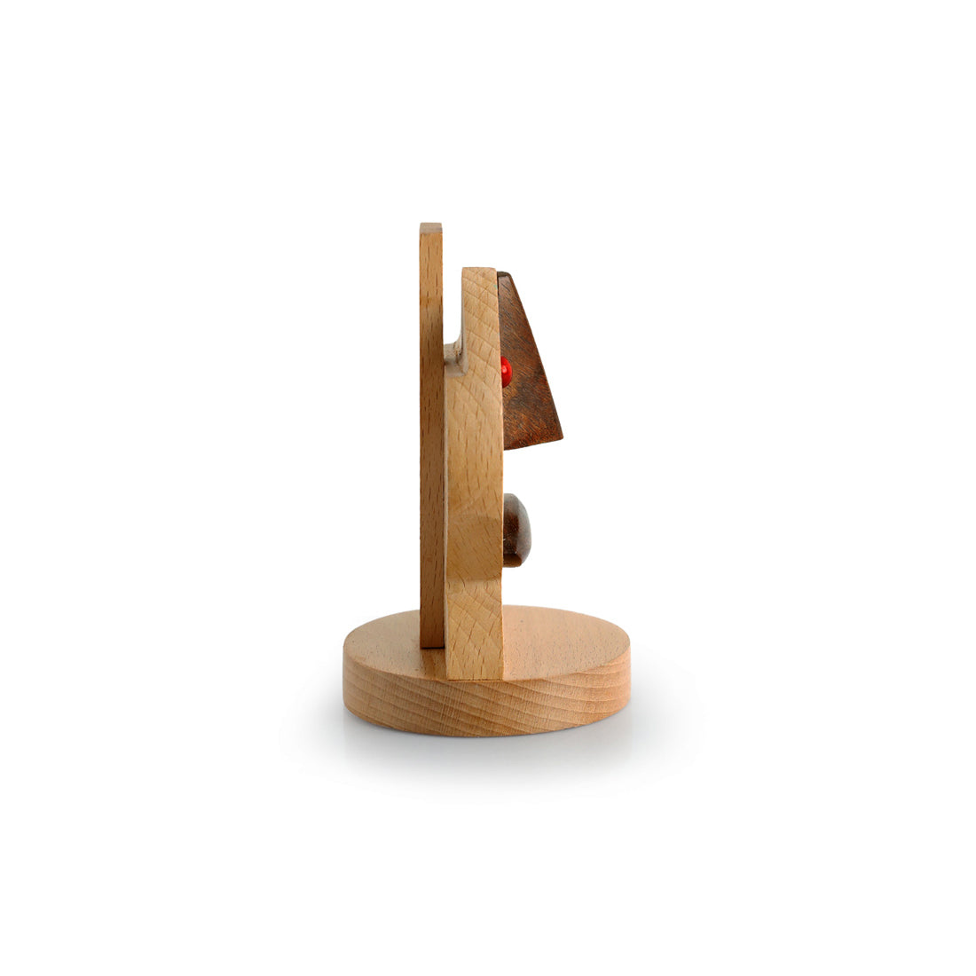EXCLUSIVELANE 'The Nocturnal Owl' handcrafted Spectacle Holder & Showpiece In Sheesham and Beach Wood - view 4