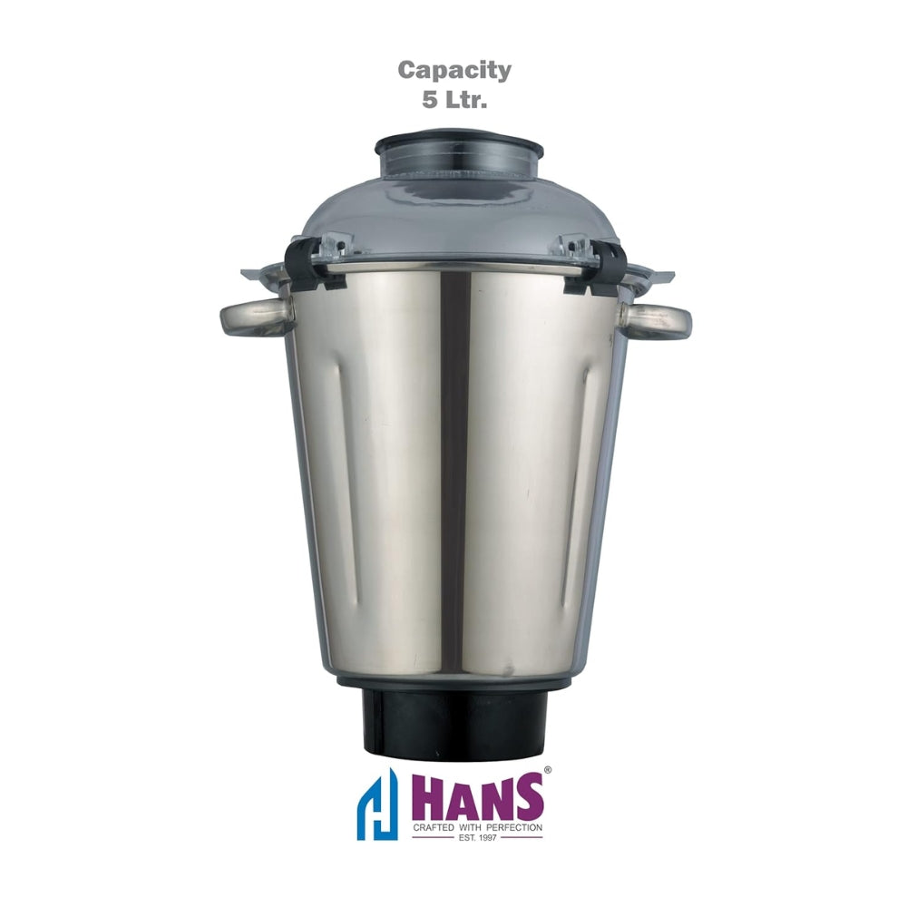 HANS Dominar X Pro 2500 Watts 3.5 HP Commercial Mixer Grinder With 3 Jar Heavy Duty | Black Grey - view 2