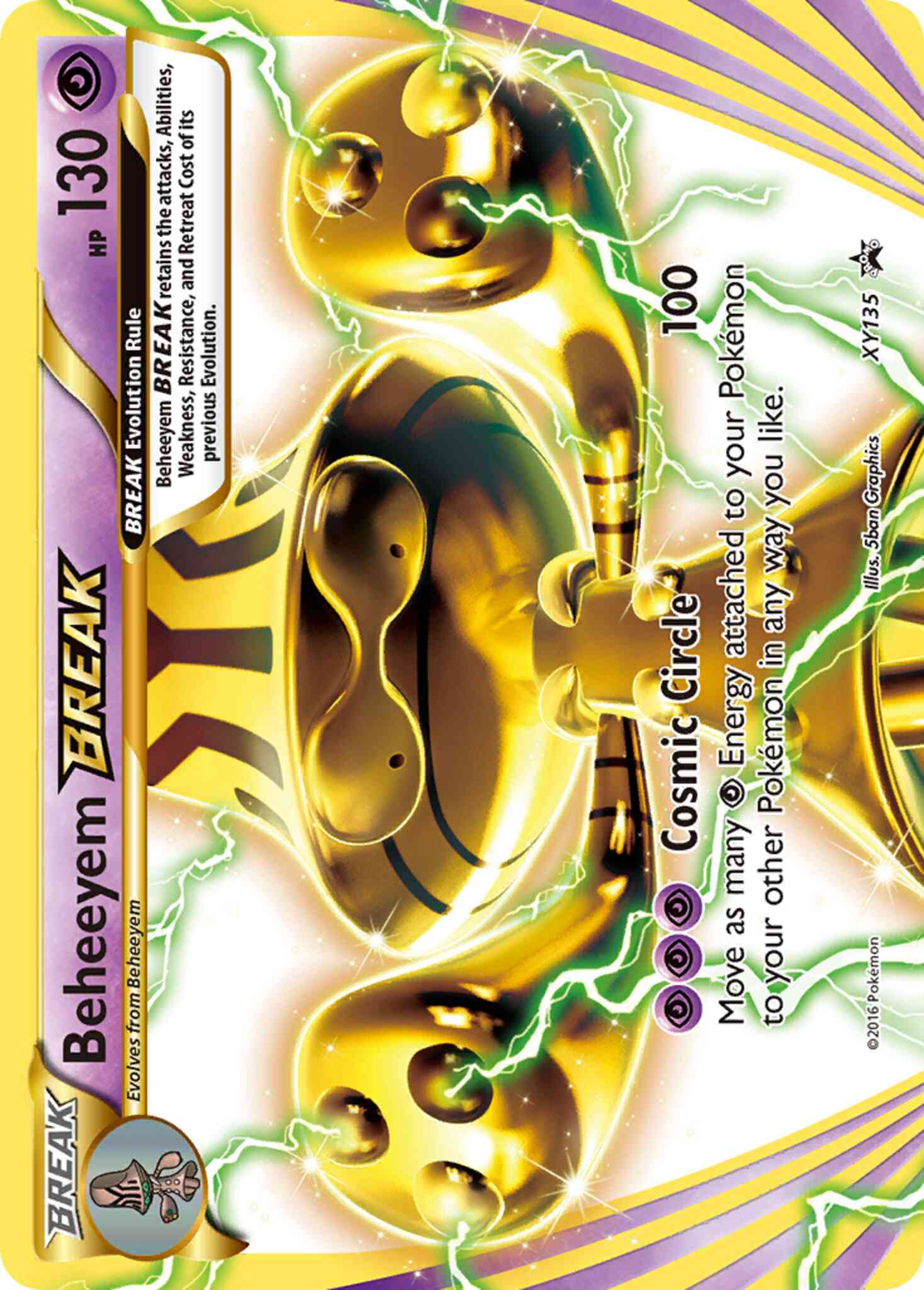 Promo xyp-xy135 break – Pokémon Beheeyem BREAK - XY135 - Promo [xyp-XY135] [BREAK]