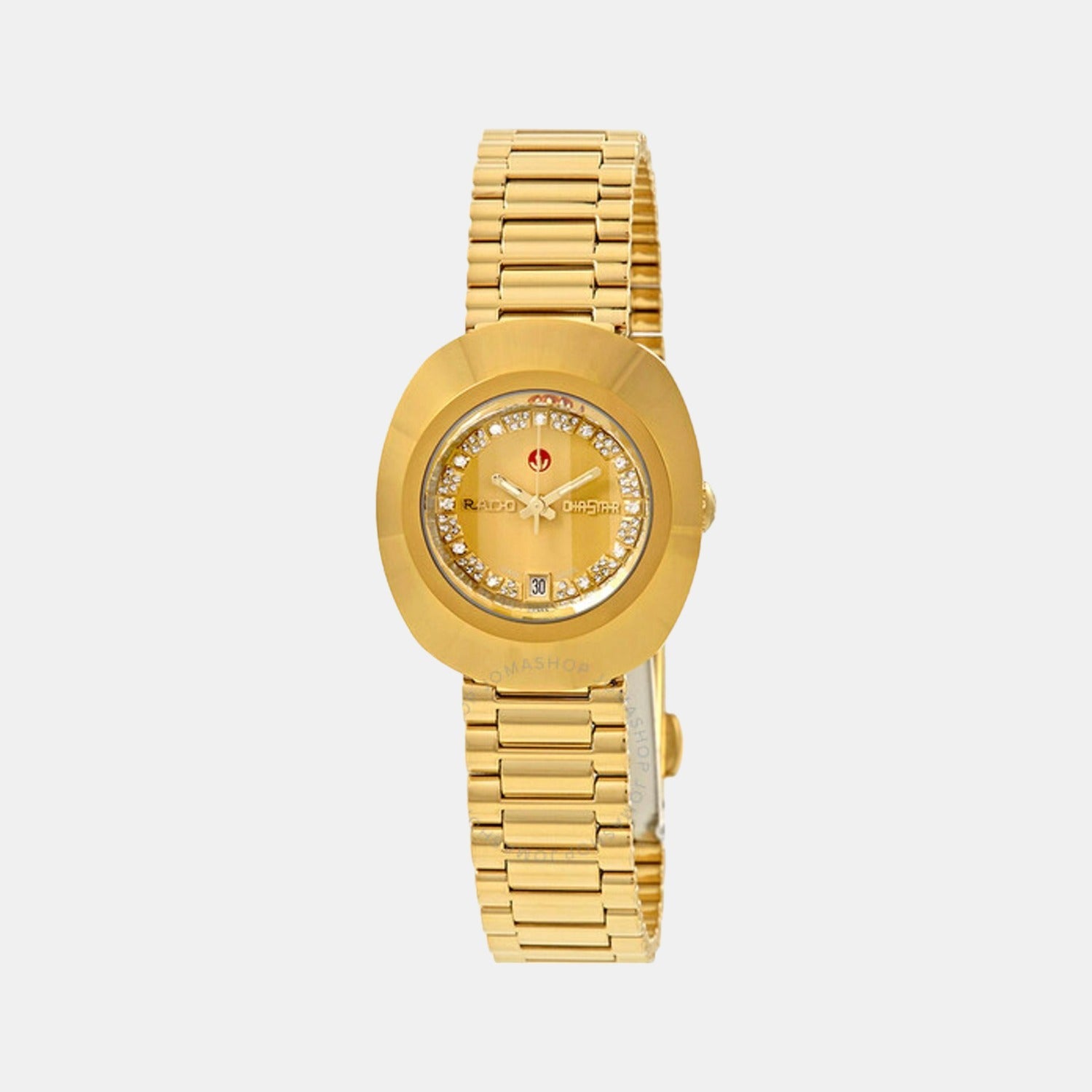 Rado Diastar Women Automatic Gold Dial Analog Stainless Steel Watch R12416673
