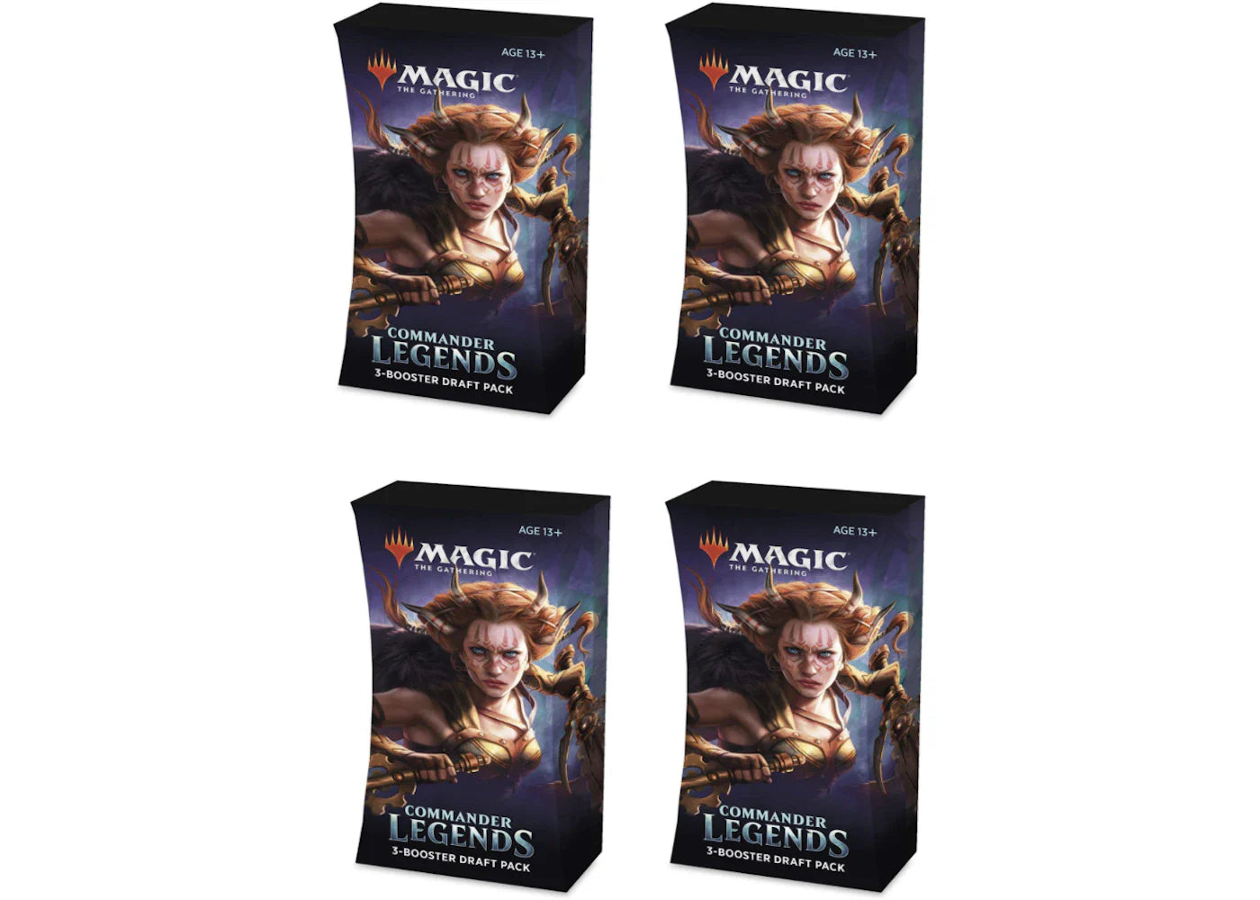 2020 Magic: The Gathering TCG Commander Legends 3 Booster Draft Pack 4x Lot