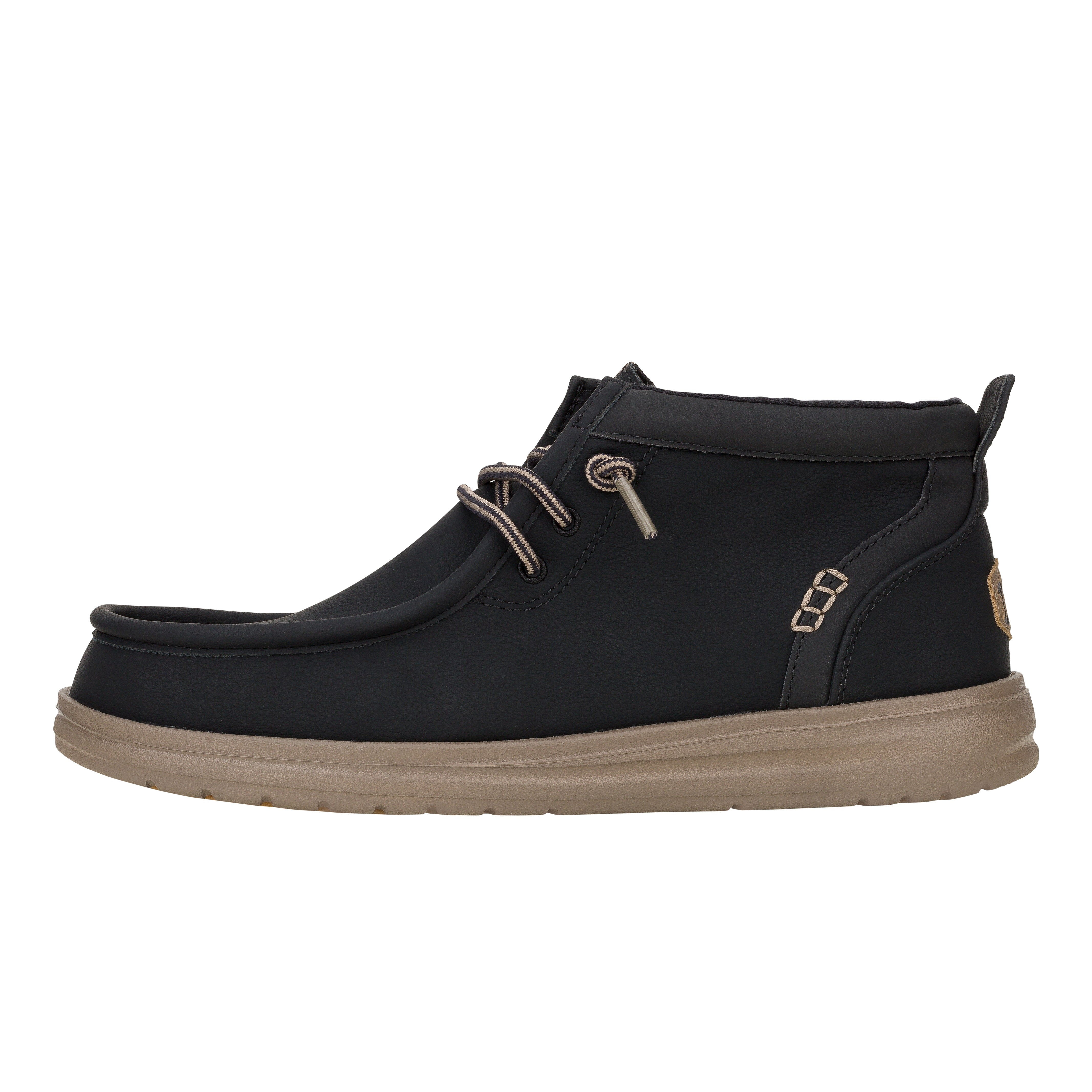 HEYDUDE shoes Wally Mid Gripr Classic - Black/Walnut
