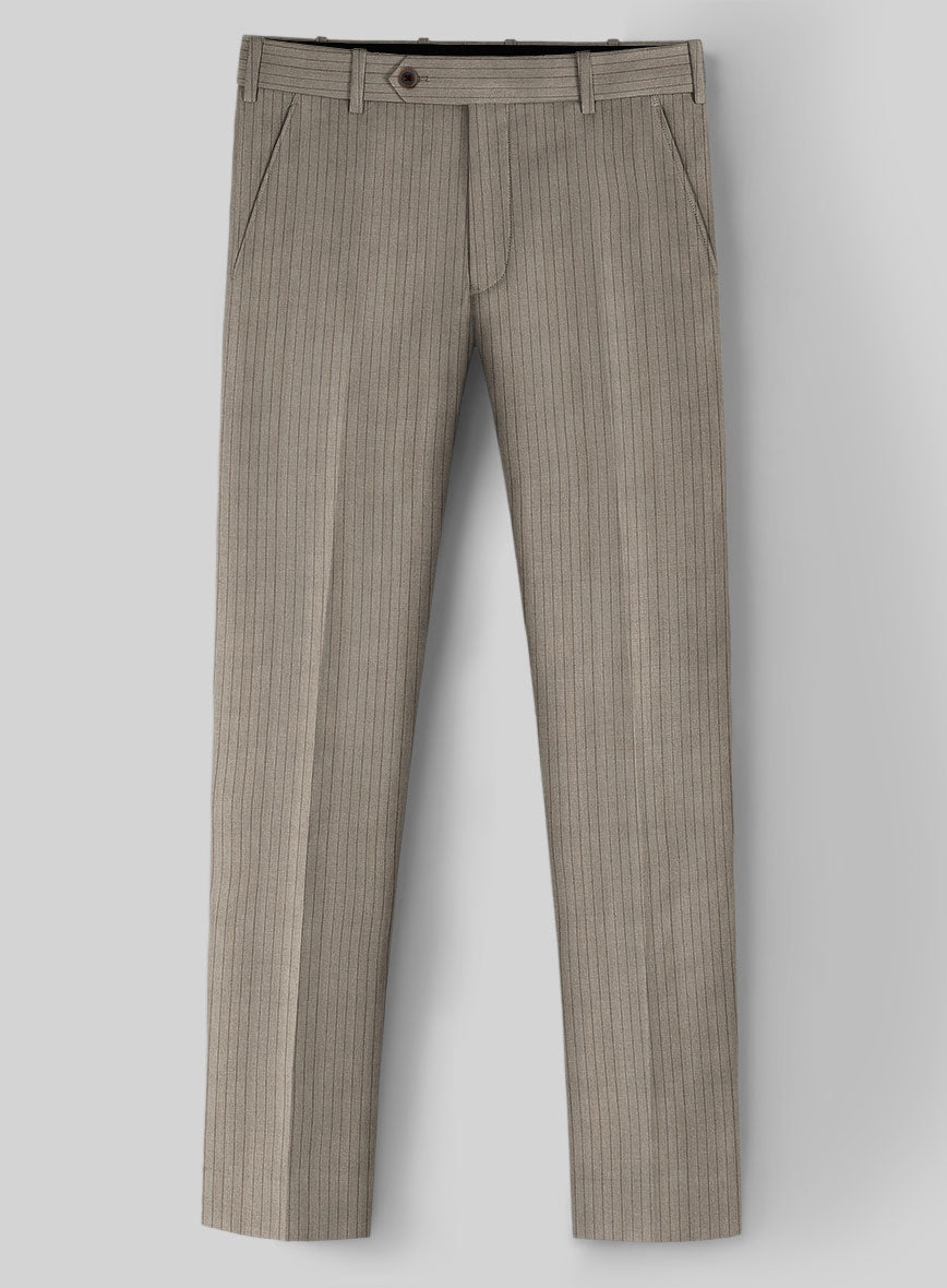 StudioSuits Reda Tibaro Brown Stripe Wool Pants