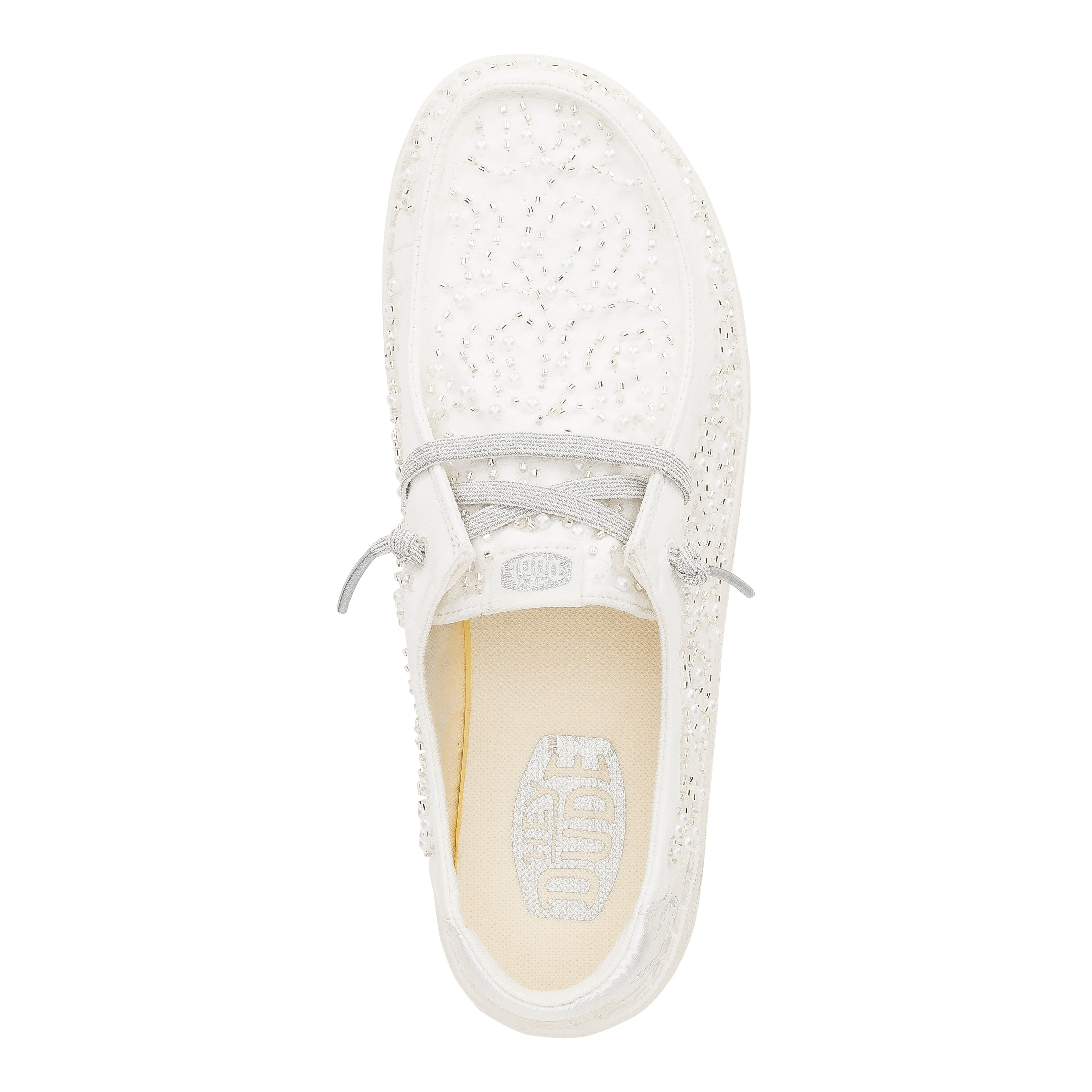 HEYDUDE shoes Wendy Bridal Pearl - White/Silver - view 6