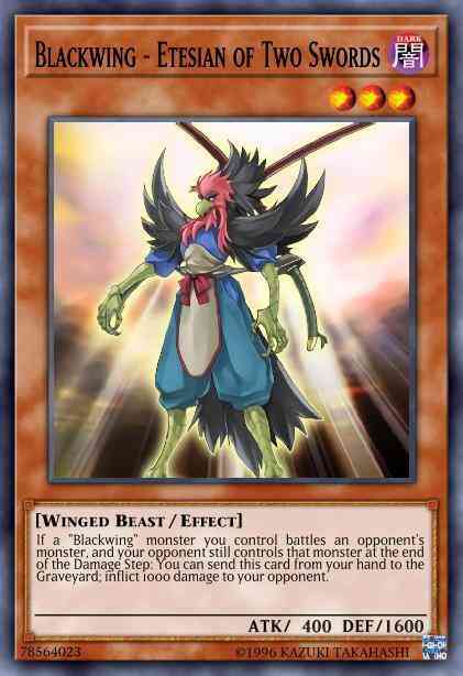 Yu-Gi-Oh! Blackwing - Etesian of Two Swords - LC5D-EN123 - Common - 1st Edition