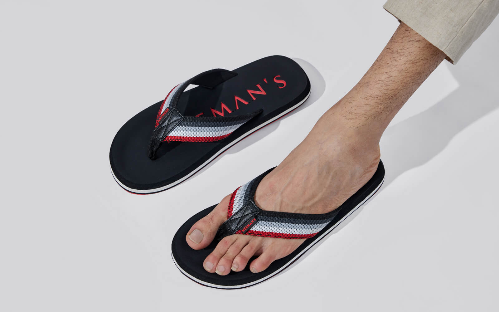 Neeman's Cushion Comfort Flips : Black - view 10