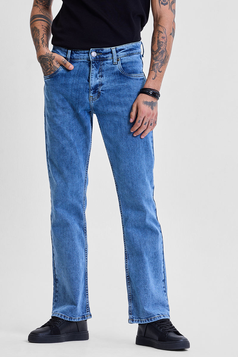 SNITCH Blue Bootcut Jeans
