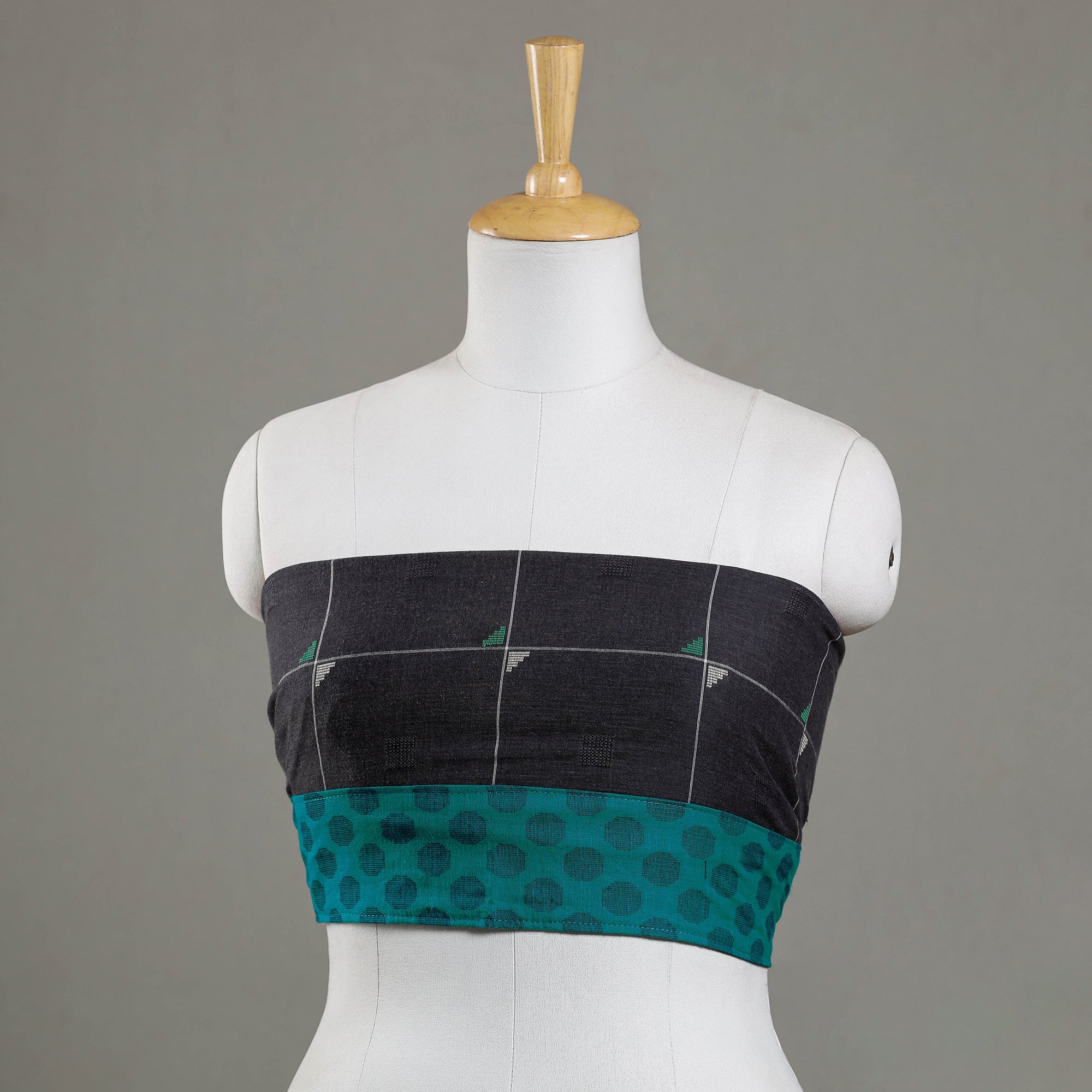 NOORI BAZAR Black - Jacquard Cotton Blouse Piece