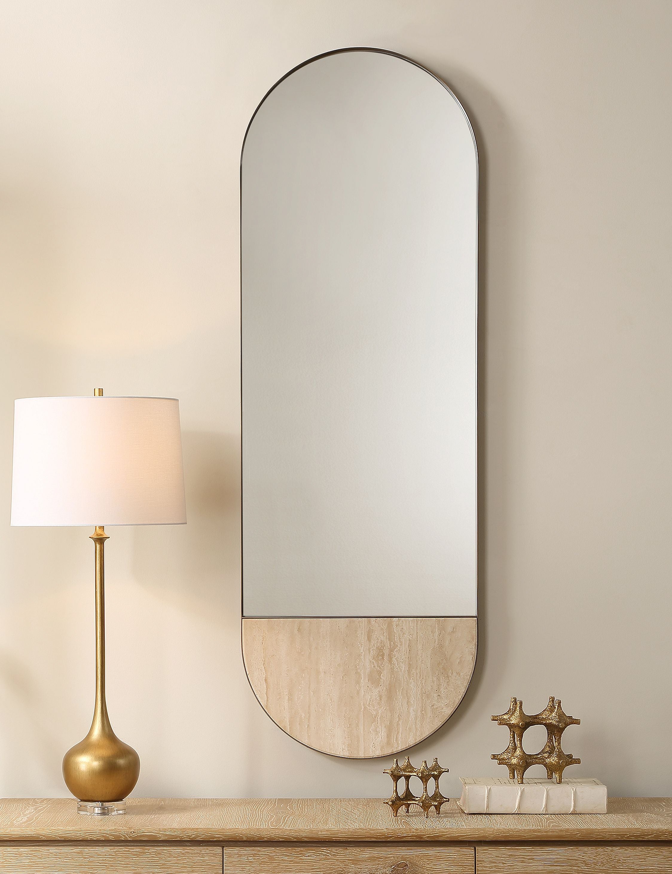 Lulu and Georgia Columba Full Length Mirror – Natural - view 2