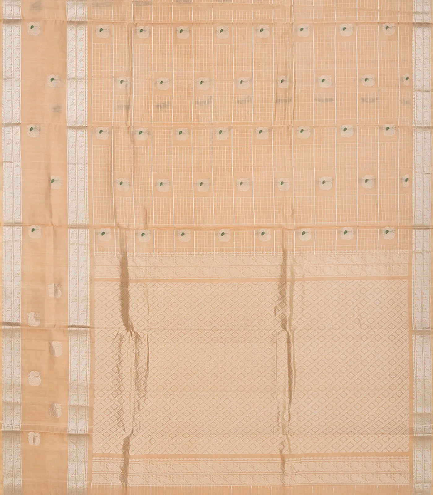 RmKV Peach Handloom Chirala Soft Silk Saree With Annam Motifs-Peach - view 2