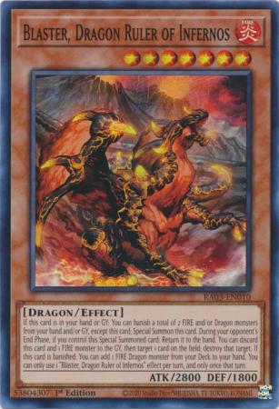 Blaster dragon ruler – Yu-Gi-Oh! Blaster, Dragon Ruler of Infernos - RA03-EN010 - Super Rare - 1st Edition