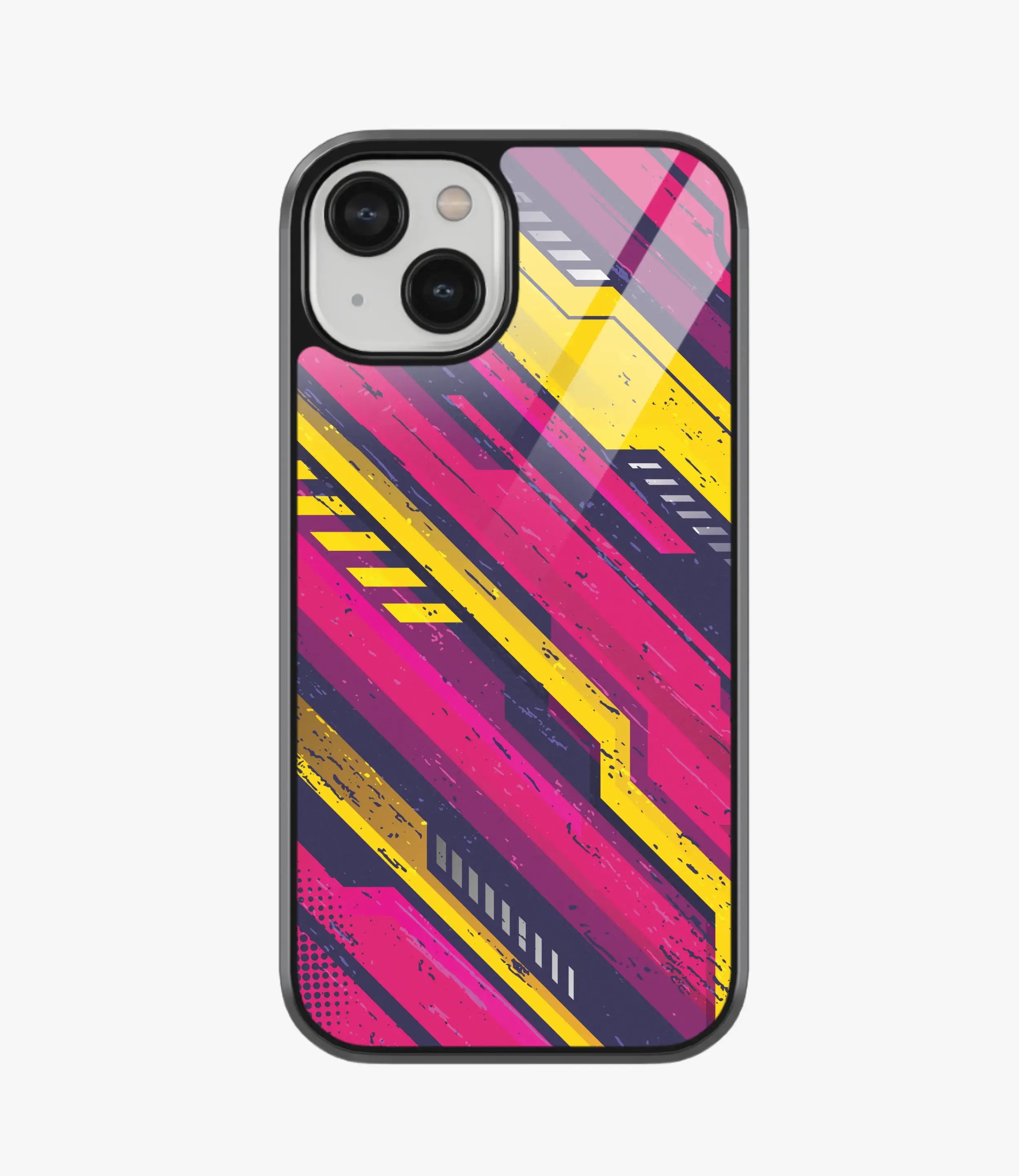 The Case Company Abstract Fuel Frenzy Pattern Glass Case