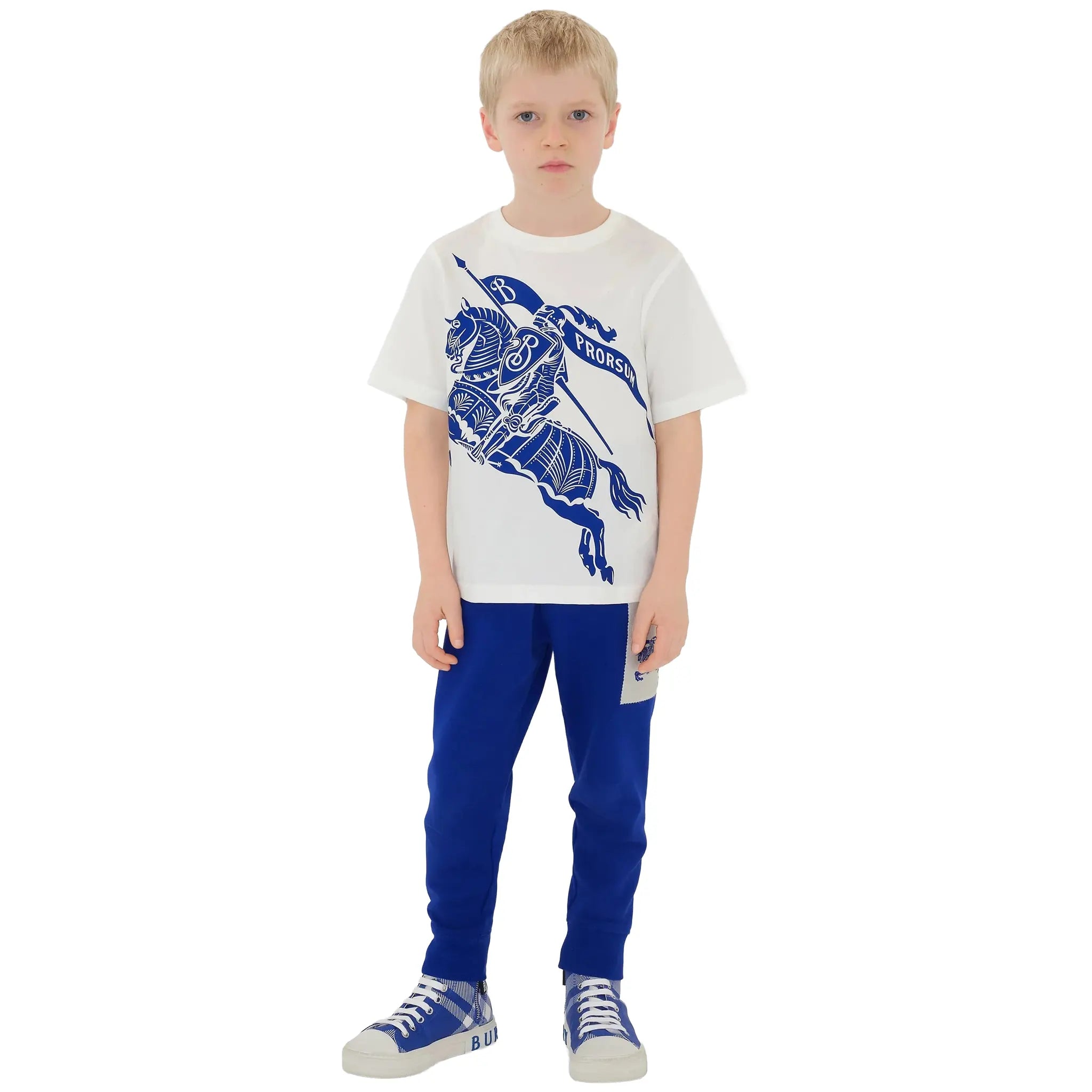Burberry Kids Cedar Knight White T Shirt - view 4