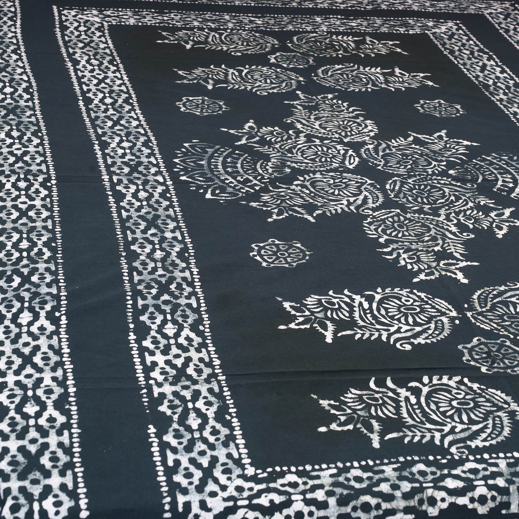 BATIK BY MD. SHARIFF Black - Cotton Hand Batik Print Single Bedsheet (91 x 57 ) 21 - view 2