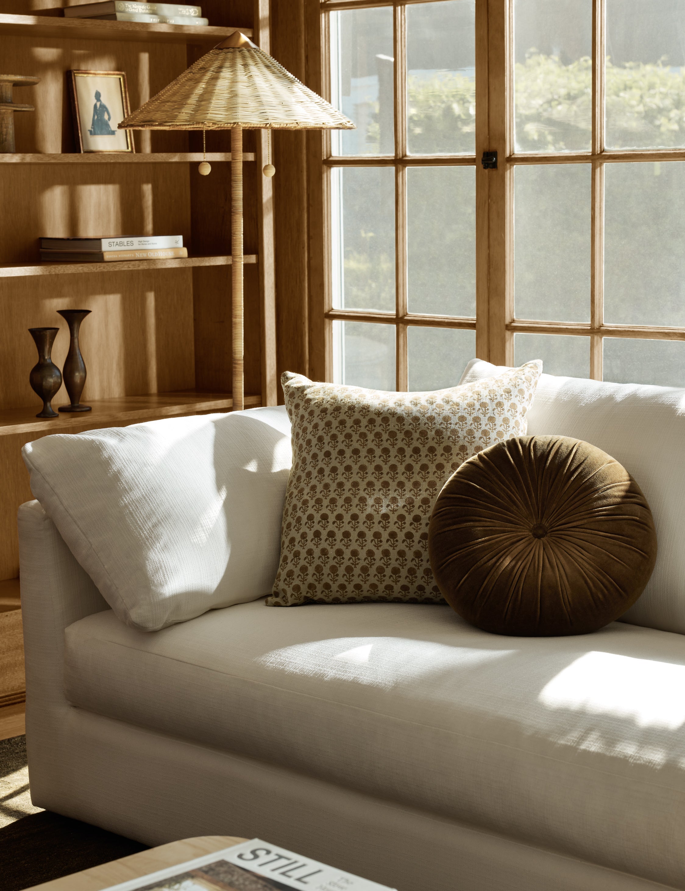 Lulu and Georgia Monroe Velvet Round Pillow - view 44