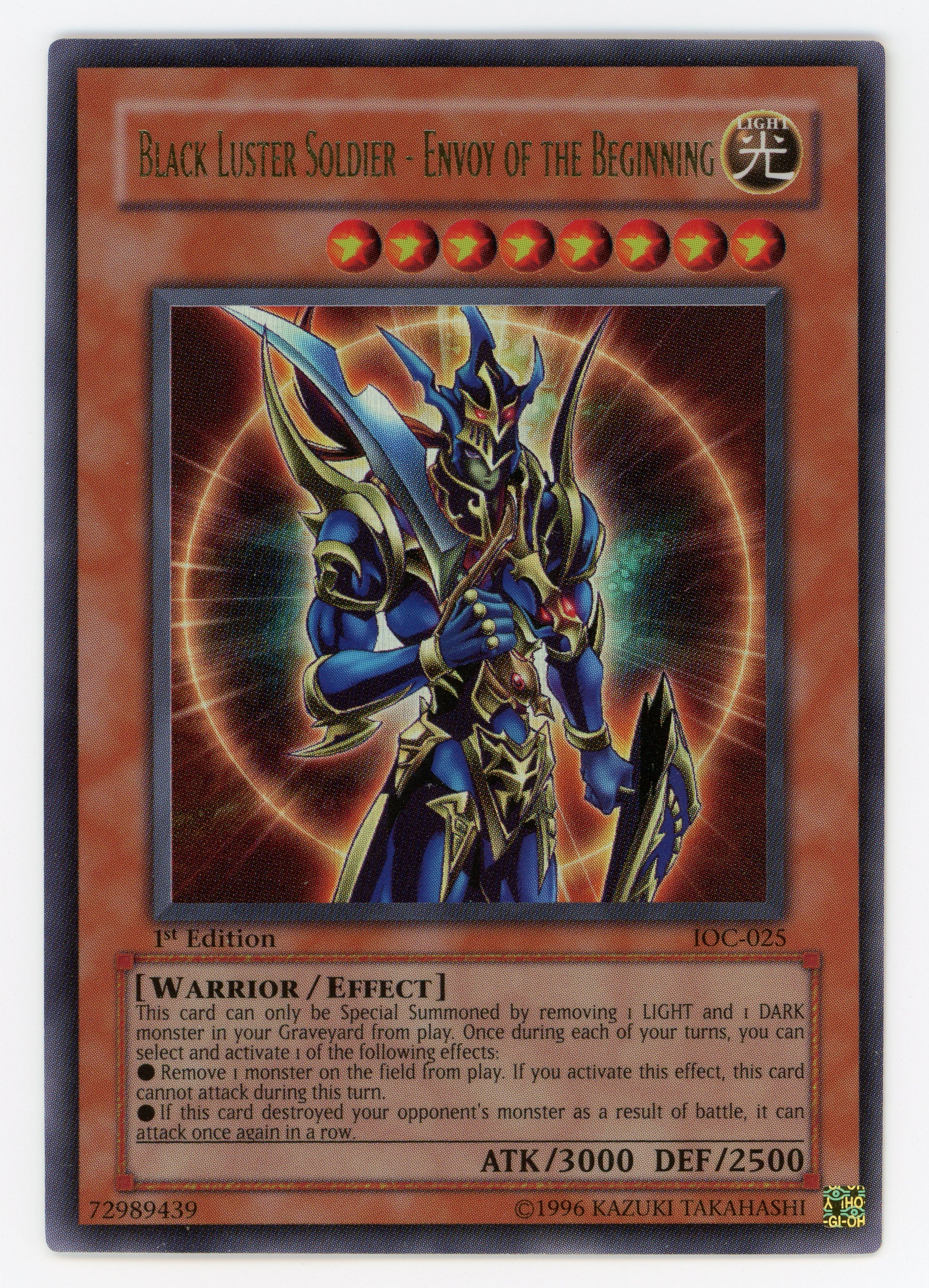 Yu-Gi-Oh! Black Luster Soldier - Envoy of the Beginning - IOC-025 - Ultra Rare - 1st Edition - Scan 13974