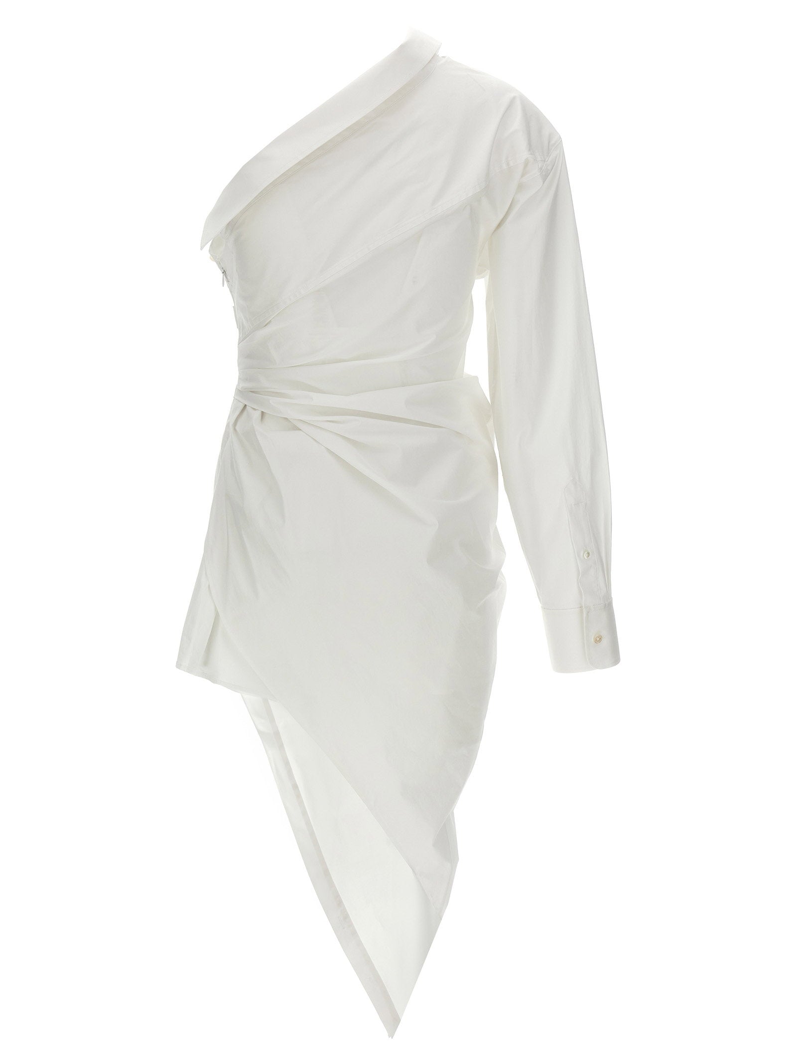 Alexander Wang Asymmetrical Shirt Dress – 96% cotton, 4% elastane - view 2
