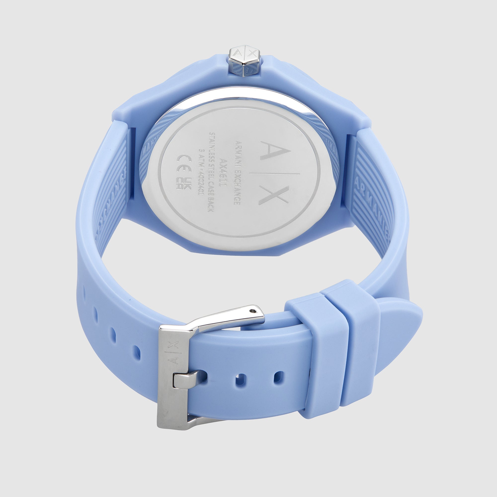 Armani Exchange Andrea Women Quartz Blue Dial Analog Silicone Watch AX4611 - view 3