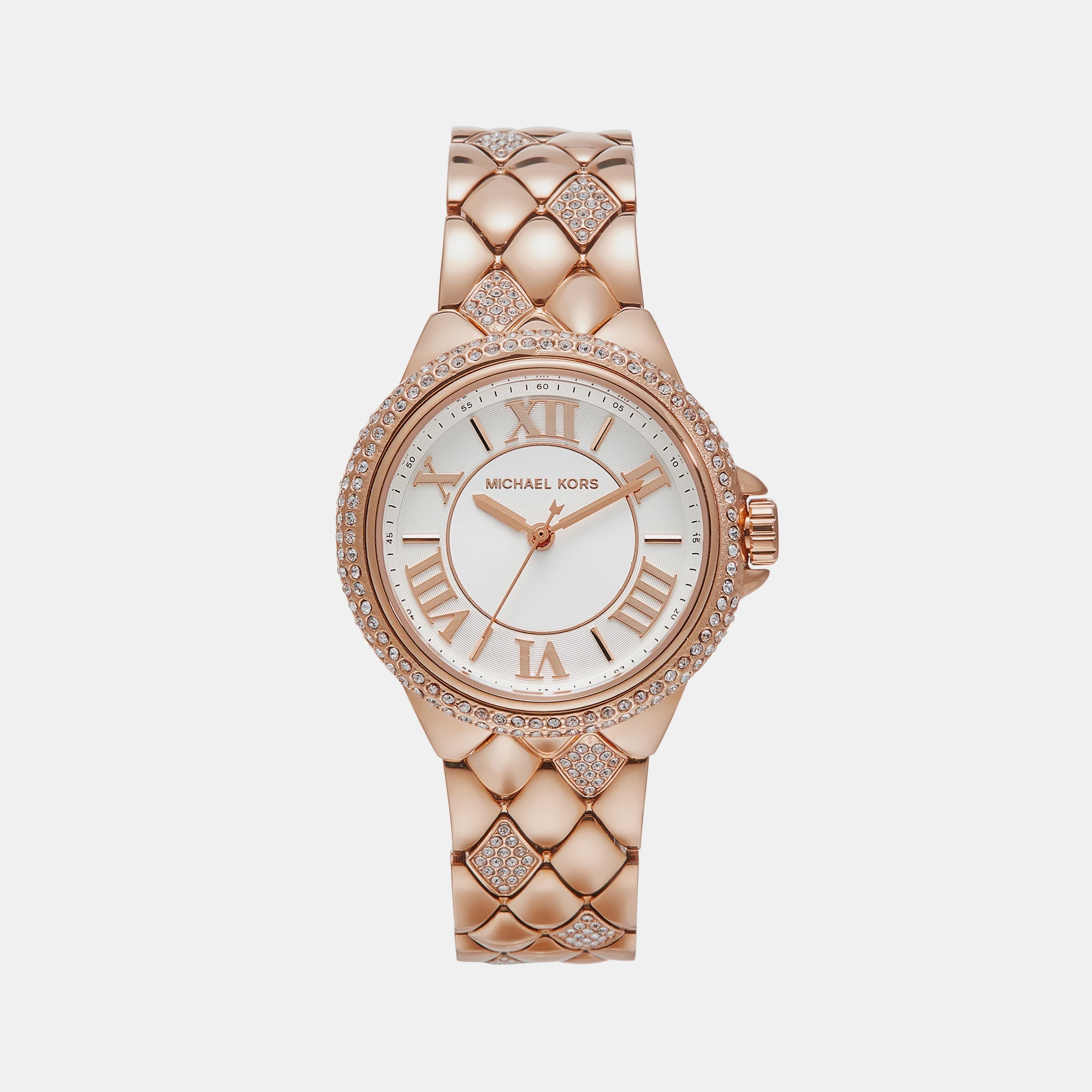 Michael Kors Camille Women Quartz White Dial Analog Stainless Steel Watch MK4810
