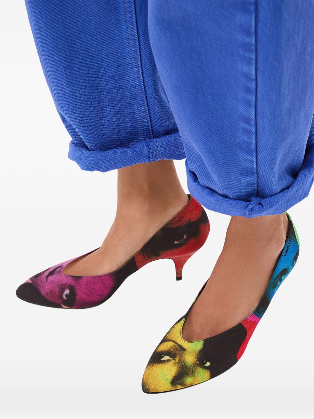 Versace Printed pumps – Calf Leather 100% - view 5