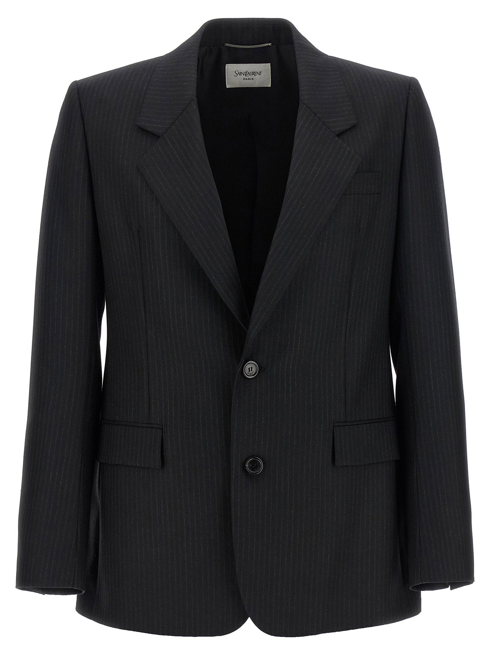 Saint Laurent Pinstripe Blazer – 100% wool
