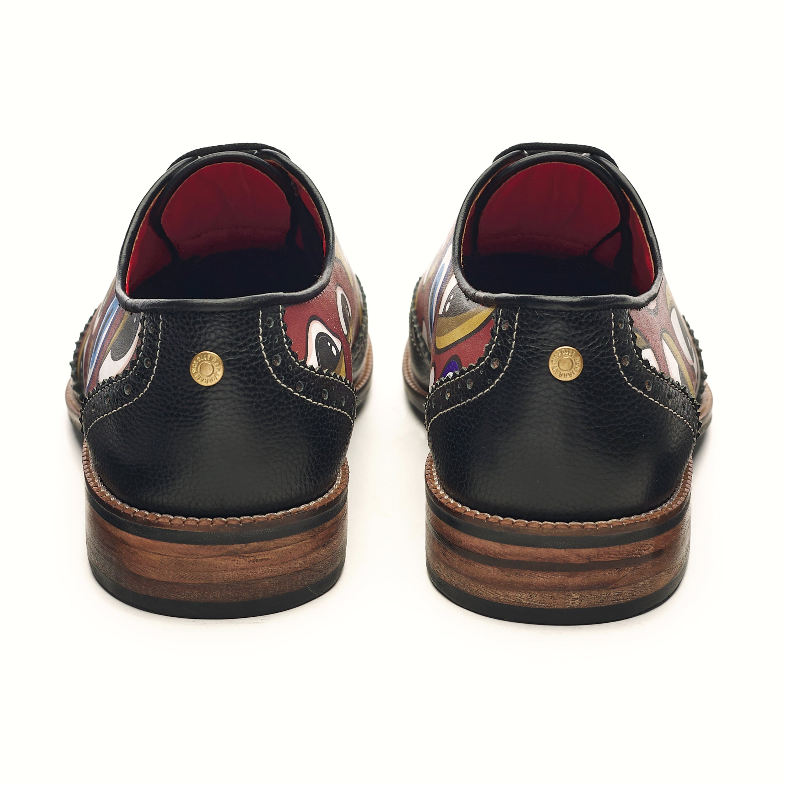 Banjaaran Studio ‘Nazar’ Brogues Men – Crimson - view 5