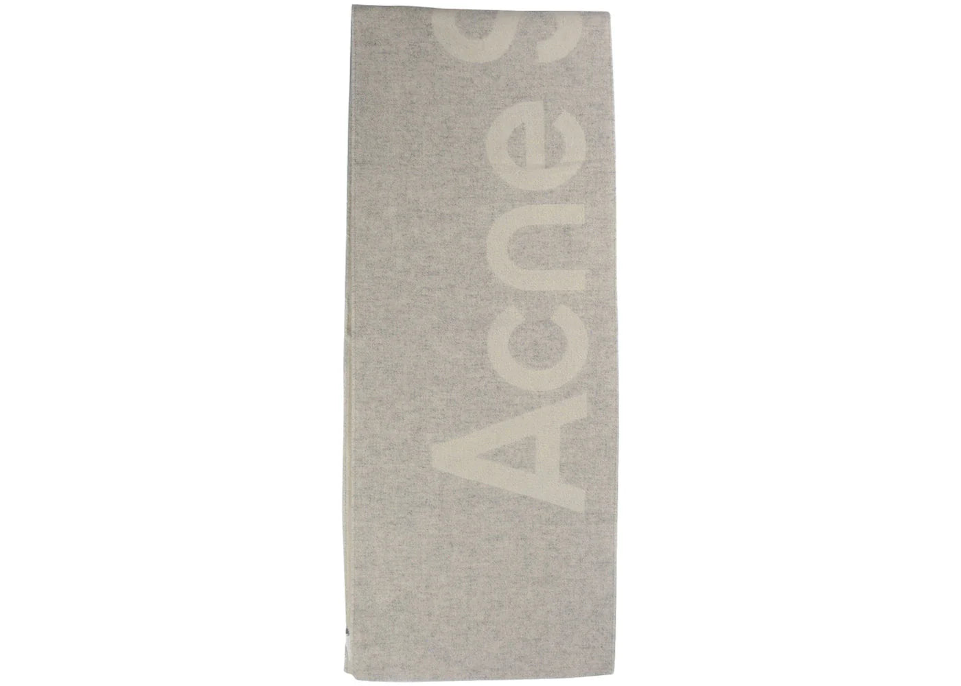 Acne Studios Logo Jacquard Scarf White/Light Grey - view 2